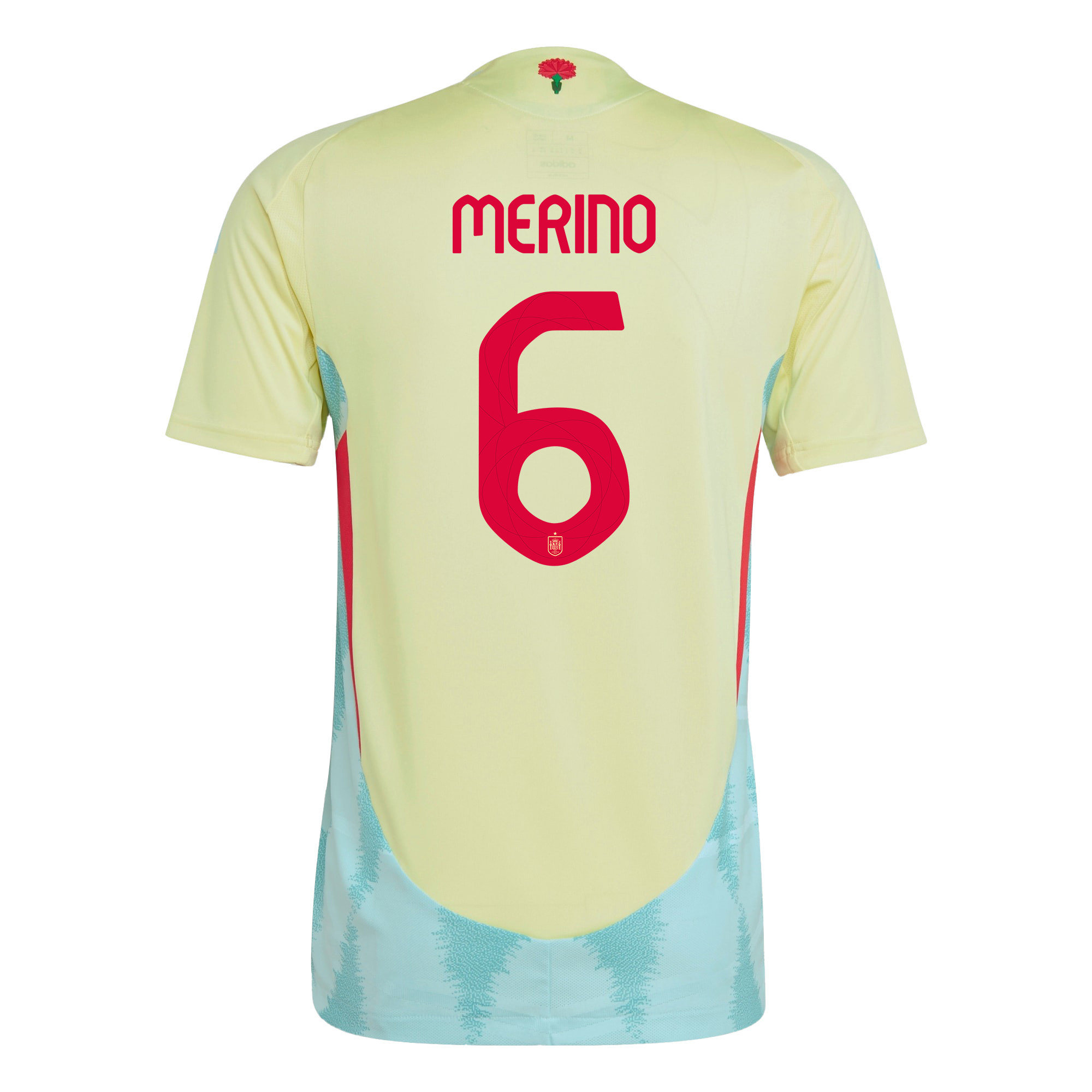 Mikel Merino 6 Spain National Team 2024 Away Men Jersey - Yellow