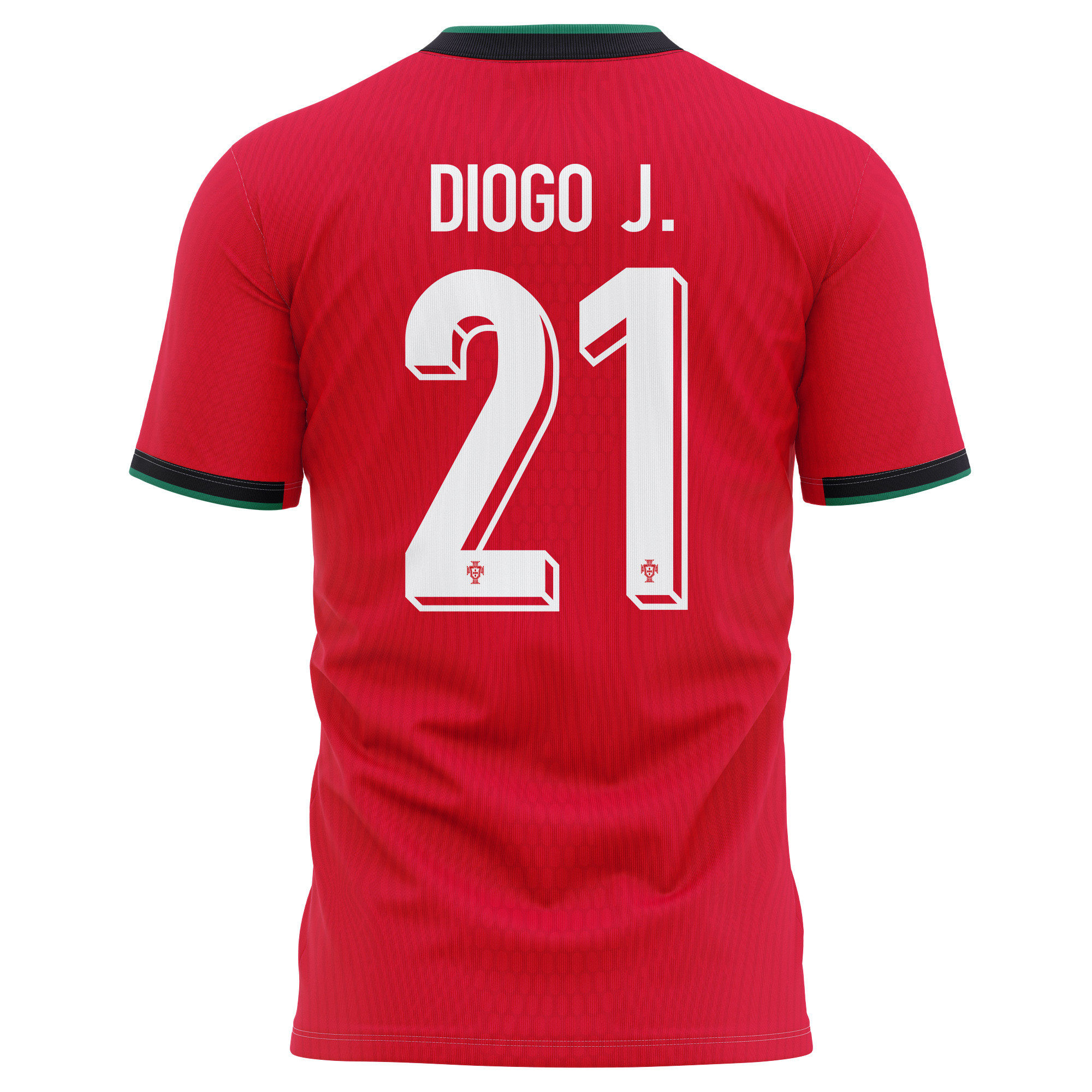 Diogo Jota 21 Portugal National Team 2024/25 Home Kits AOP T-shirt - Red