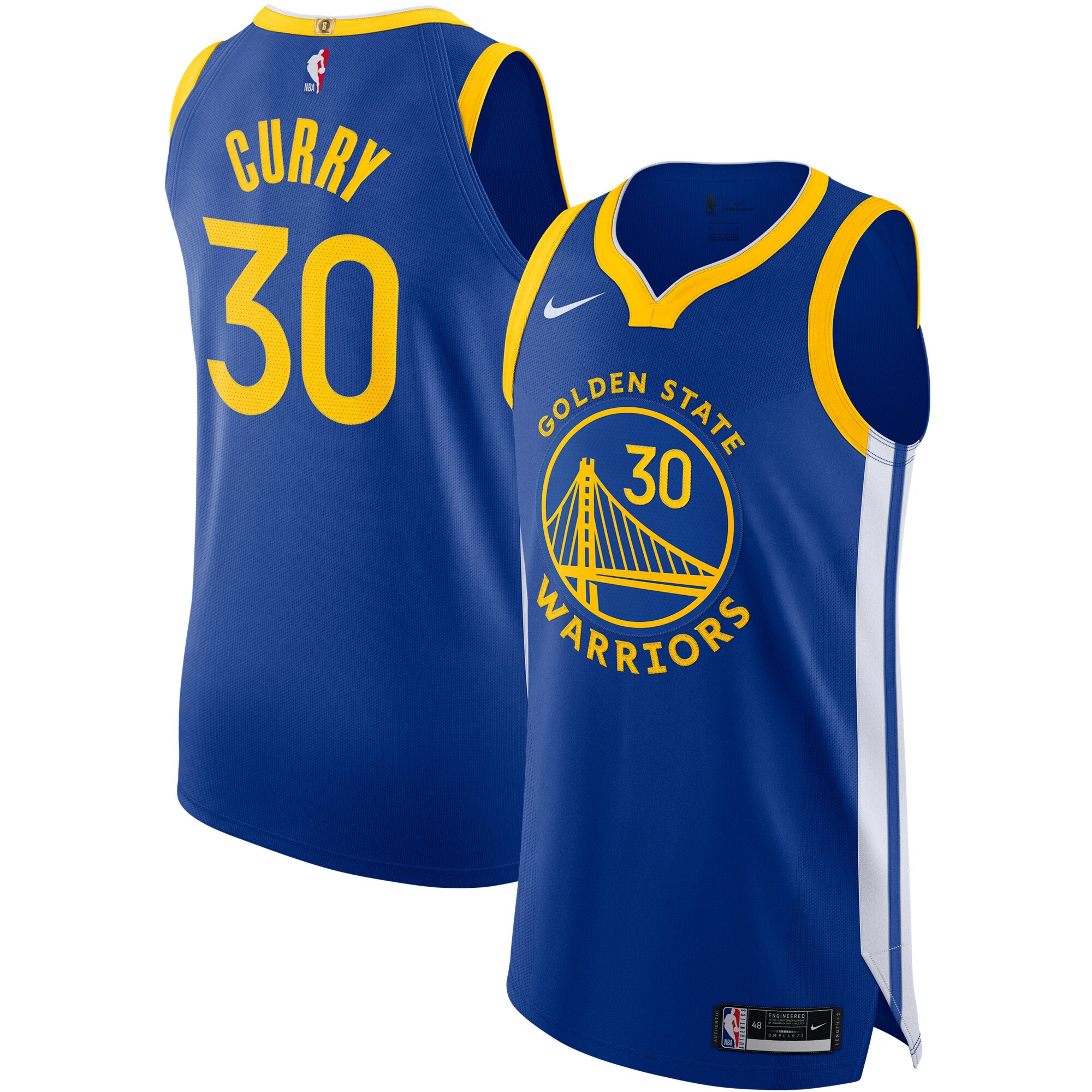 Stephen Curry Golden State Warriors  Authentic Jersey - Icon Edition - Royal