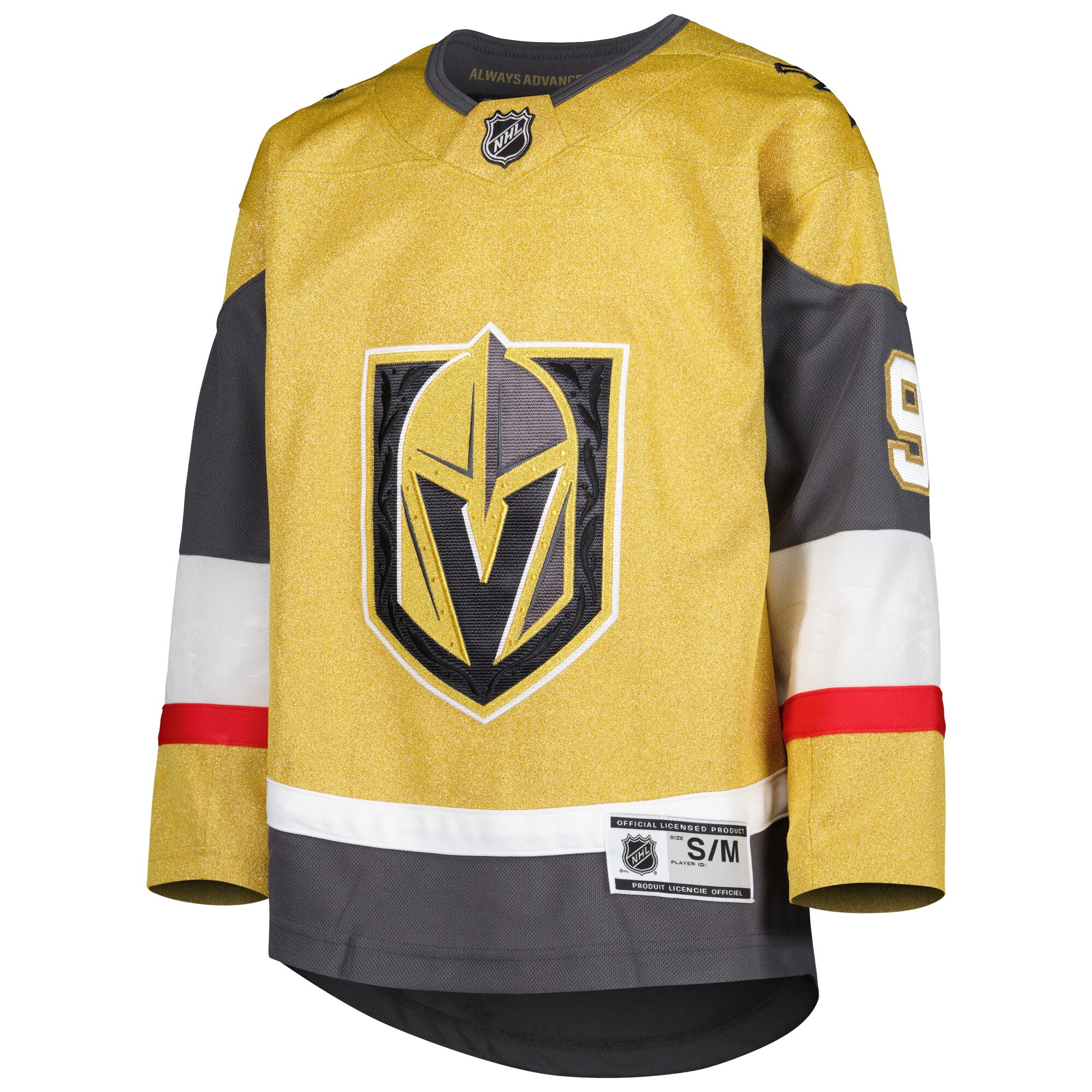 Jack Eichel Vegas Golden Knights Youth Home Premier Player Jersey - Gold