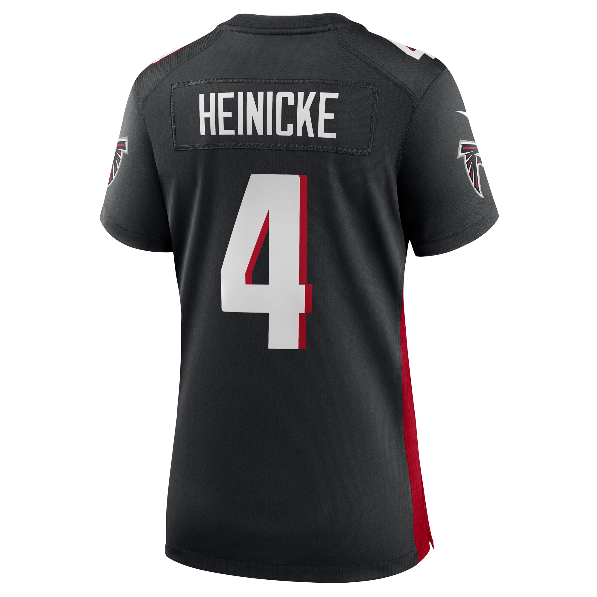 Taylor Heinicke Atlanta Falcons  Women's Game Player Jersey - Black