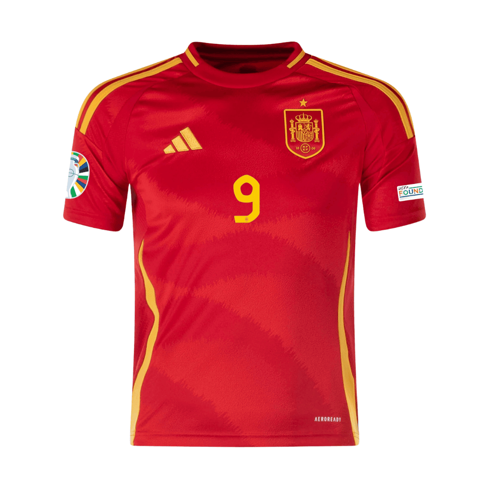Gavi 9 Spain National Team 2024 Home YOUTH Jersey - Scarlet