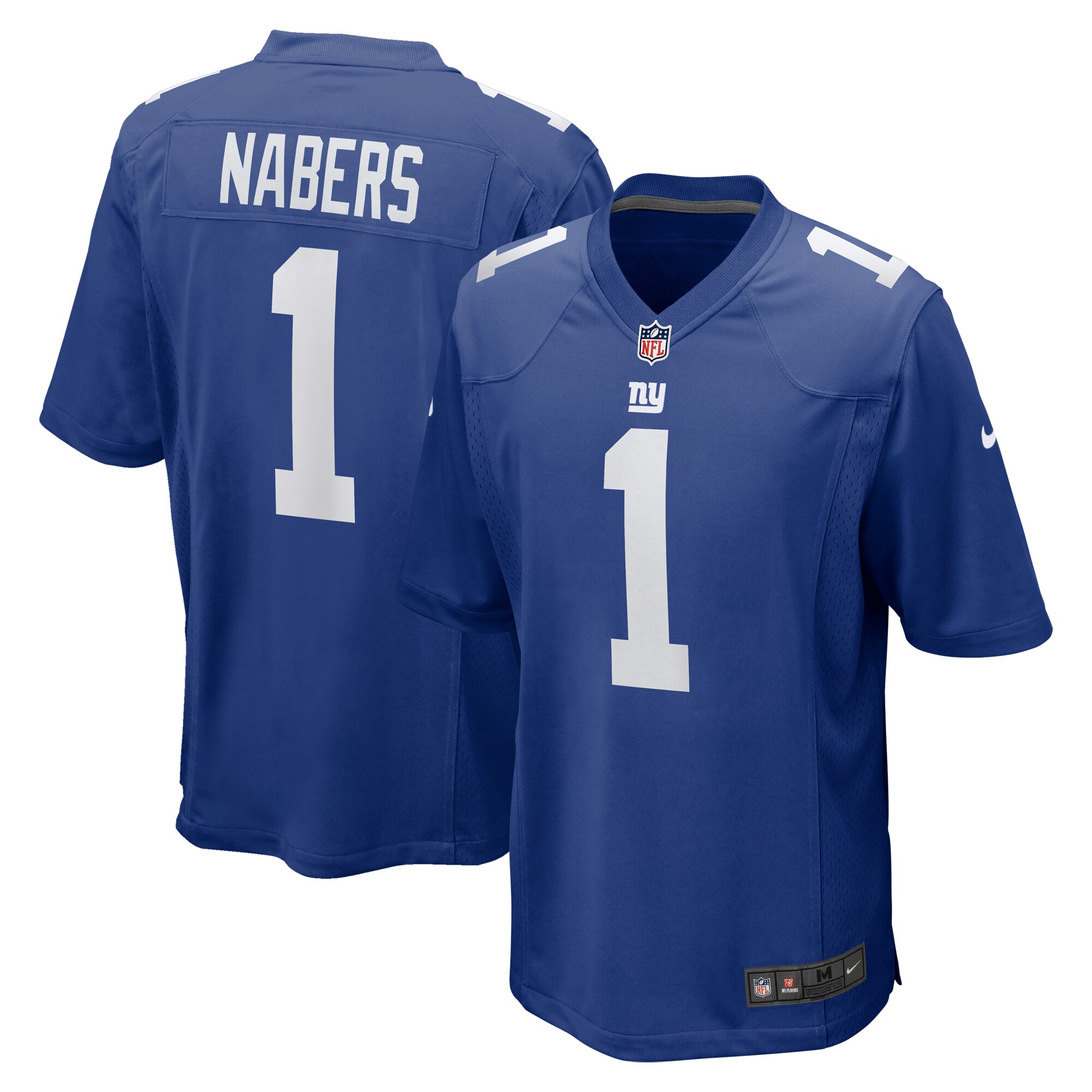 Malik Nabers New York Giants  2024 NFL Draft First Round Pick Player Game Jersey - Royal