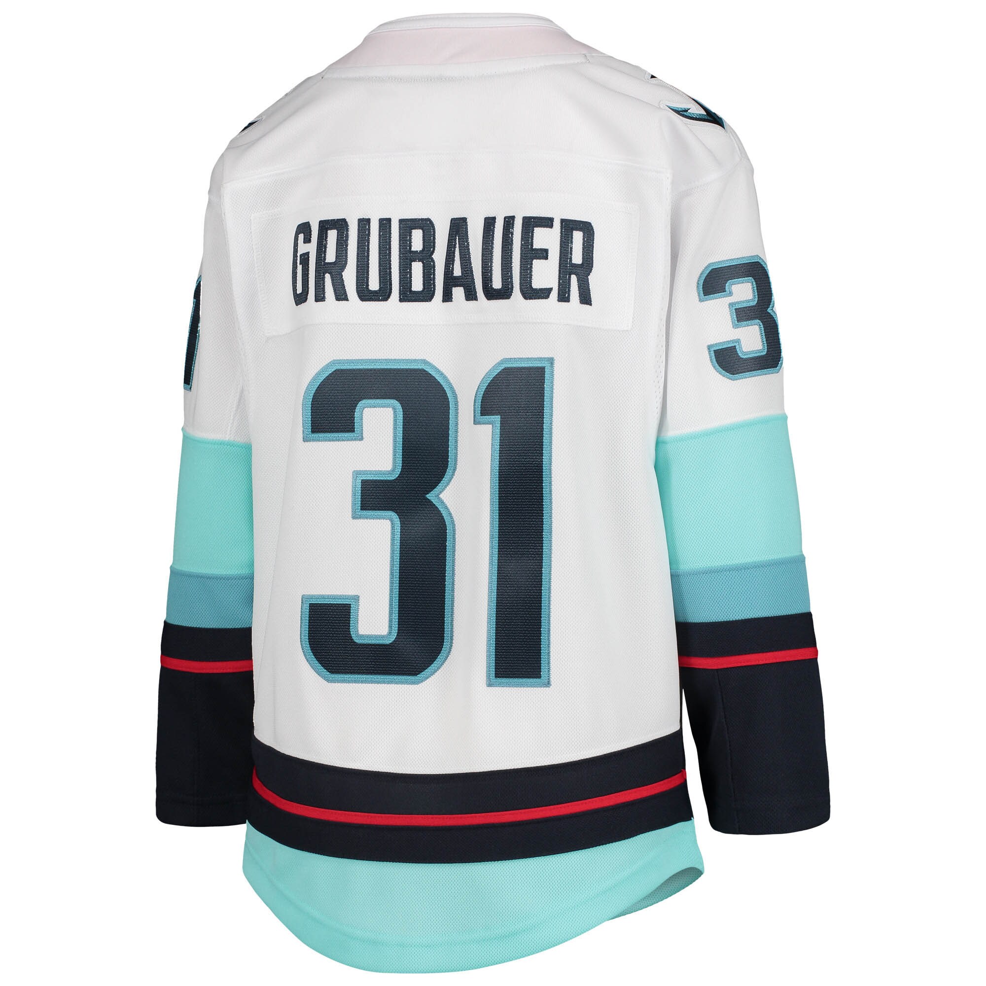 Philipp Grubauer  Youth Away Premier Player Jersey - White