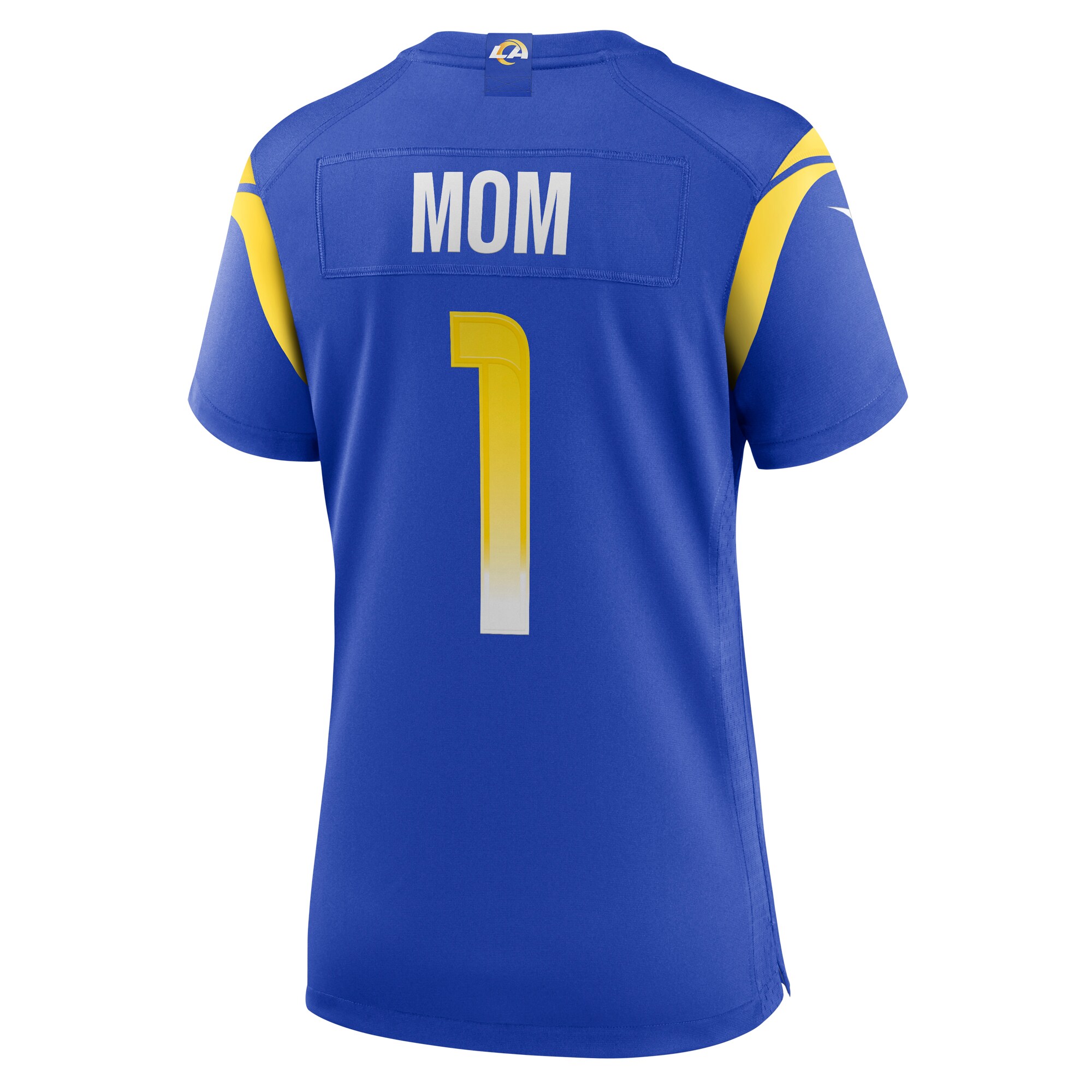 Number 1 Mom Los Angeles Rams  Women's Game Jersey - Royal