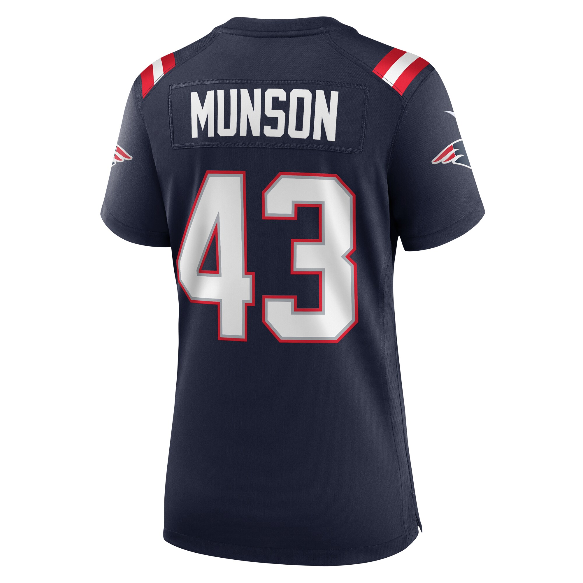Calvin Munson New England Patriots  Women's Home Game Player Jersey - Navy