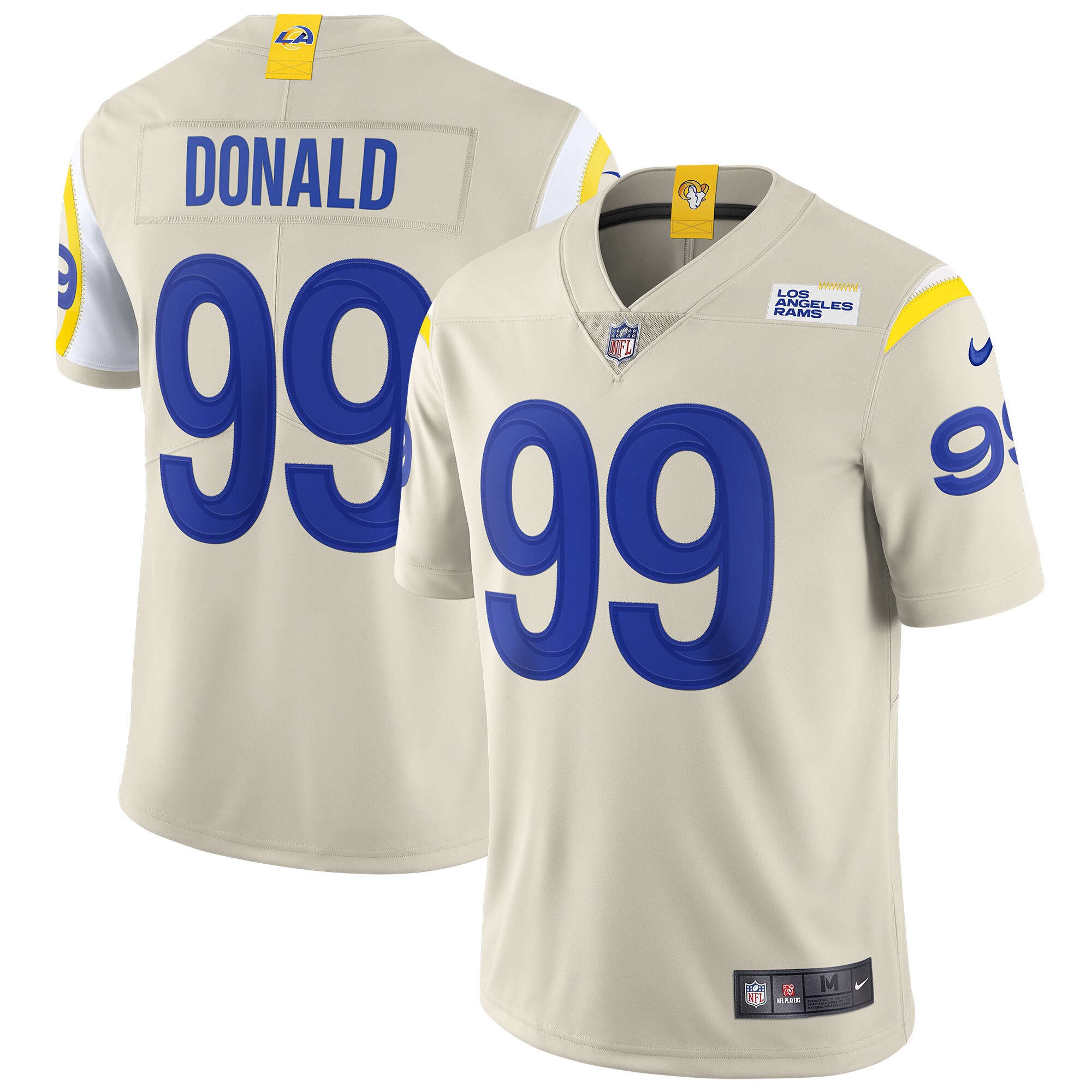 Aaron Donald Los Angeles Rams  Vapor Limited Jersey - Bone