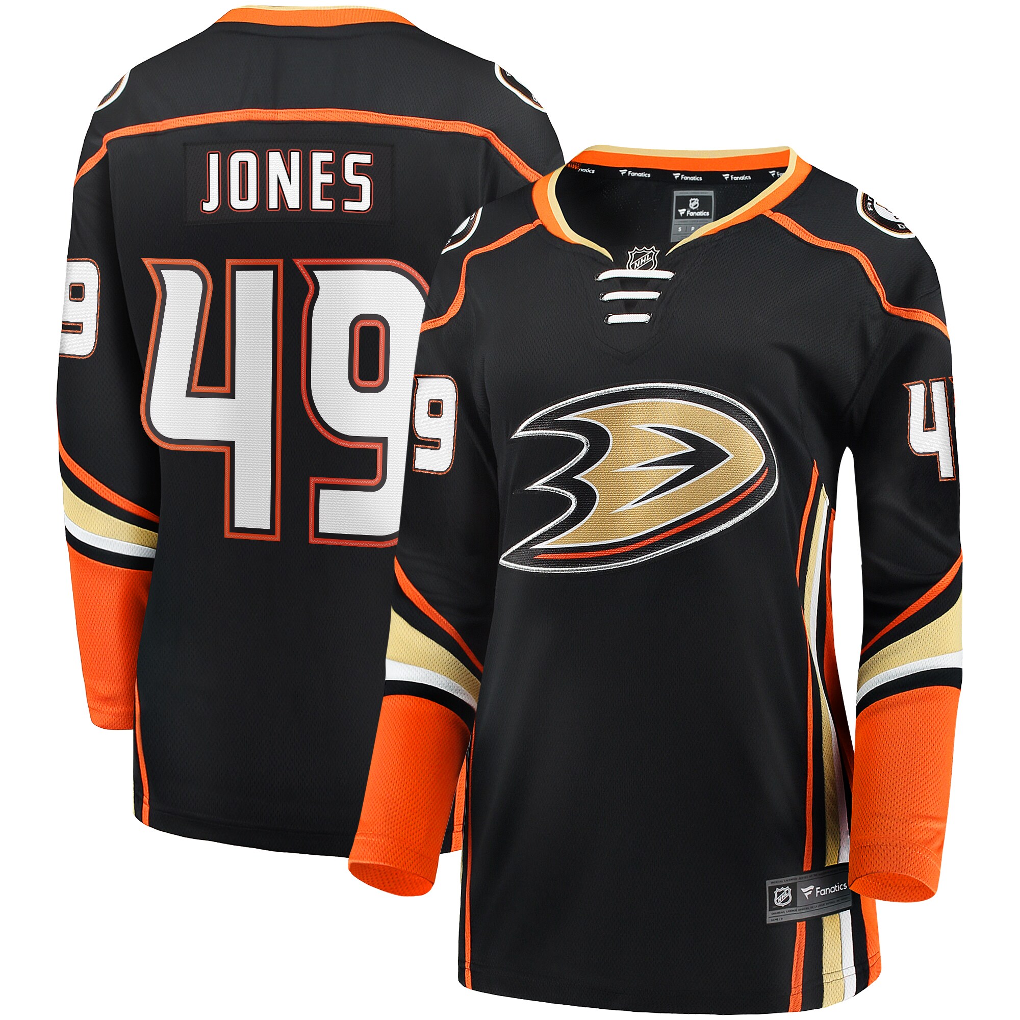 Max Jones Anaheim Ducks Fanatics Women's Home Breakaway Player Jersey - Black