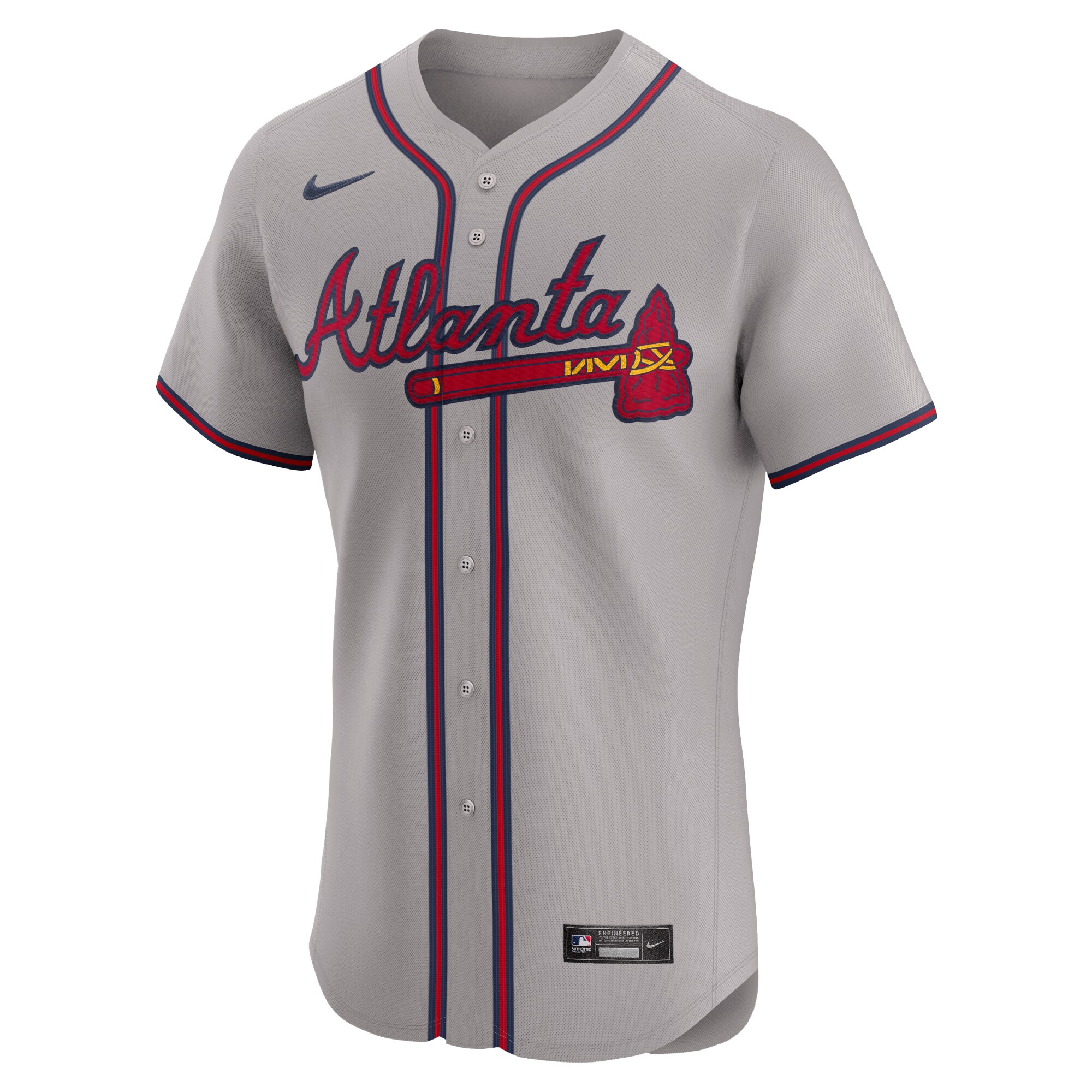 Atlanta Braves  Road Elite Jersey - Gray
