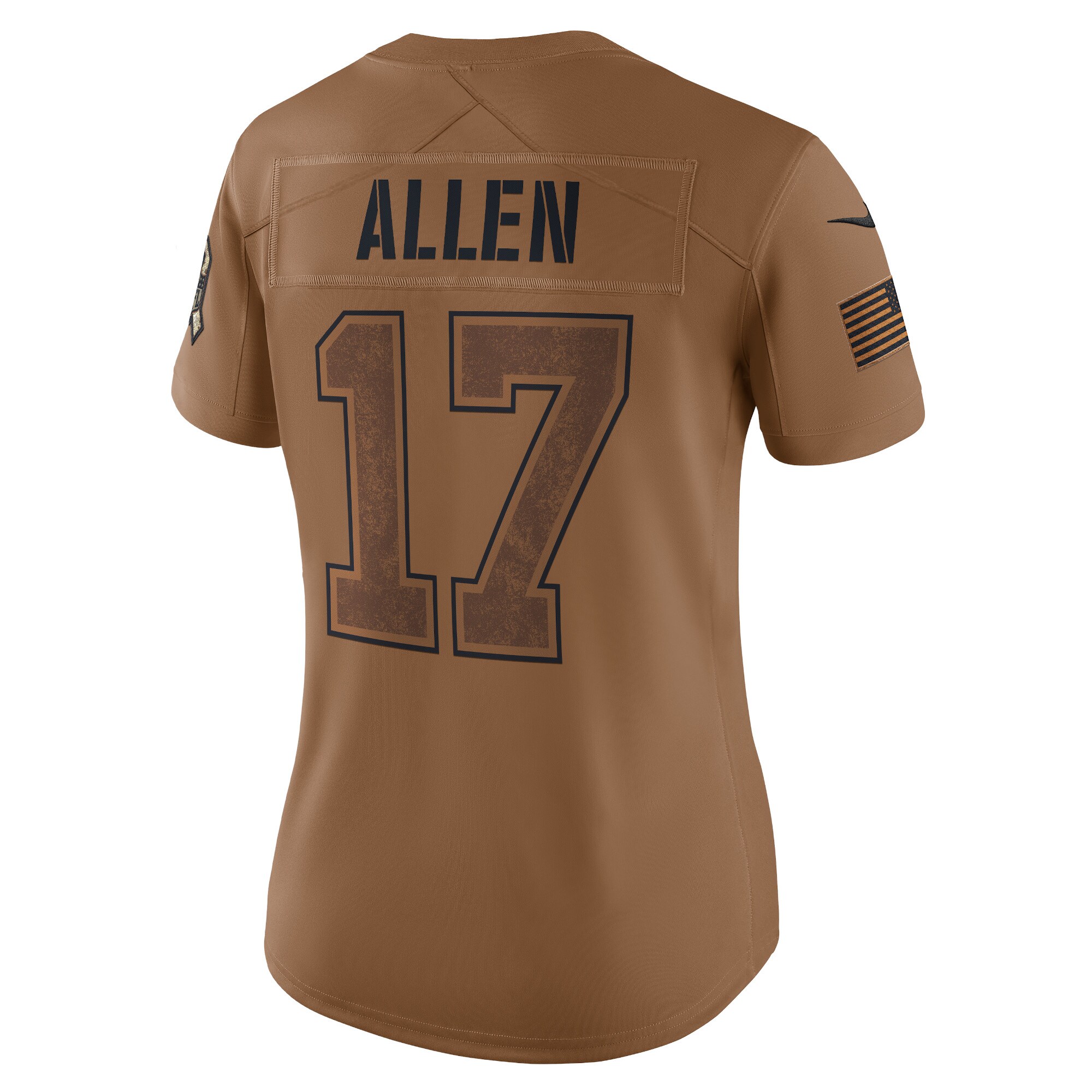 Josh Allen Buffalo Bills  Women's 2023 Salute To Service Limited Jersey - Brown