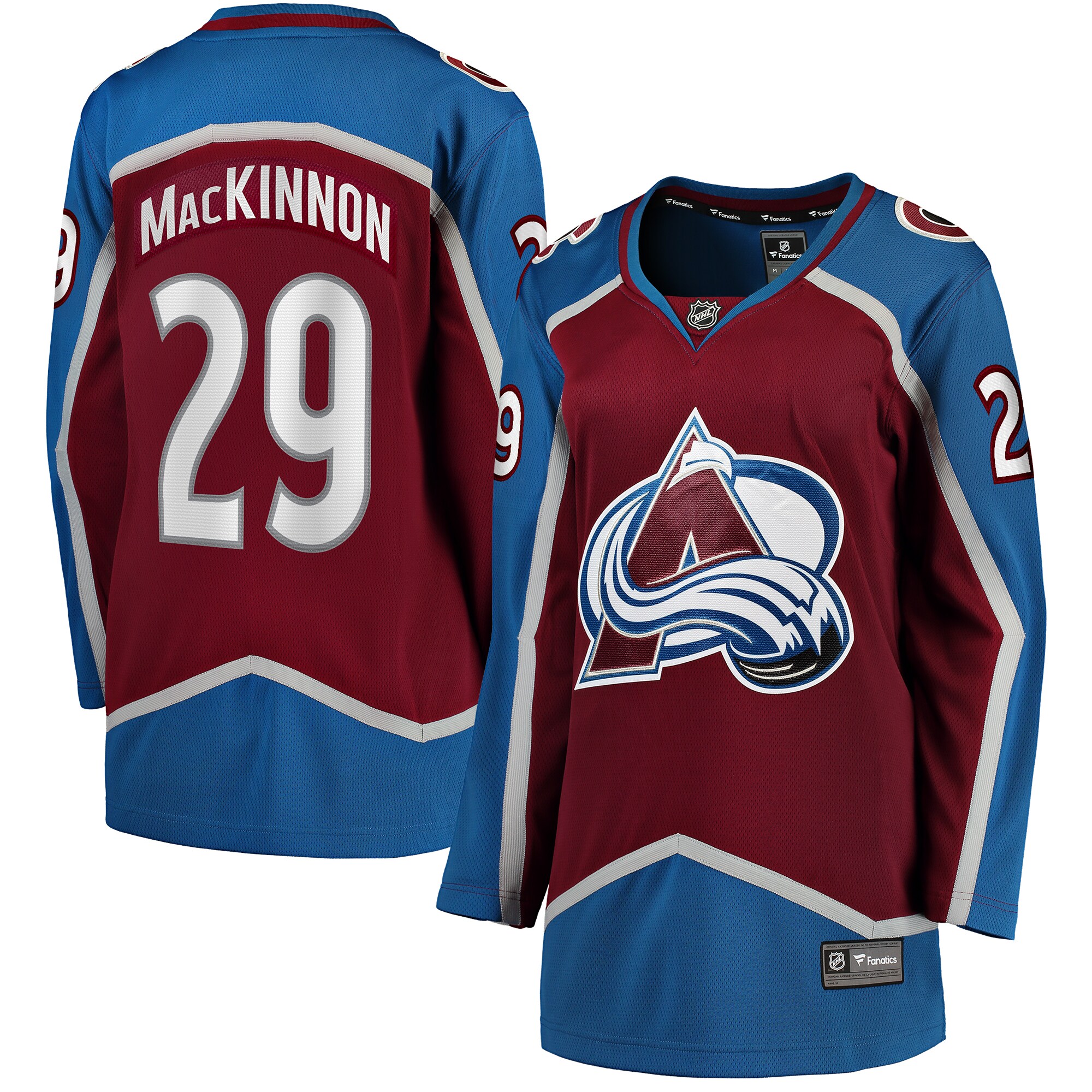 Nathan MacKinnon Colorado Avalanche Fanatics Women's Home Breakaway Player Jersey - Maroon