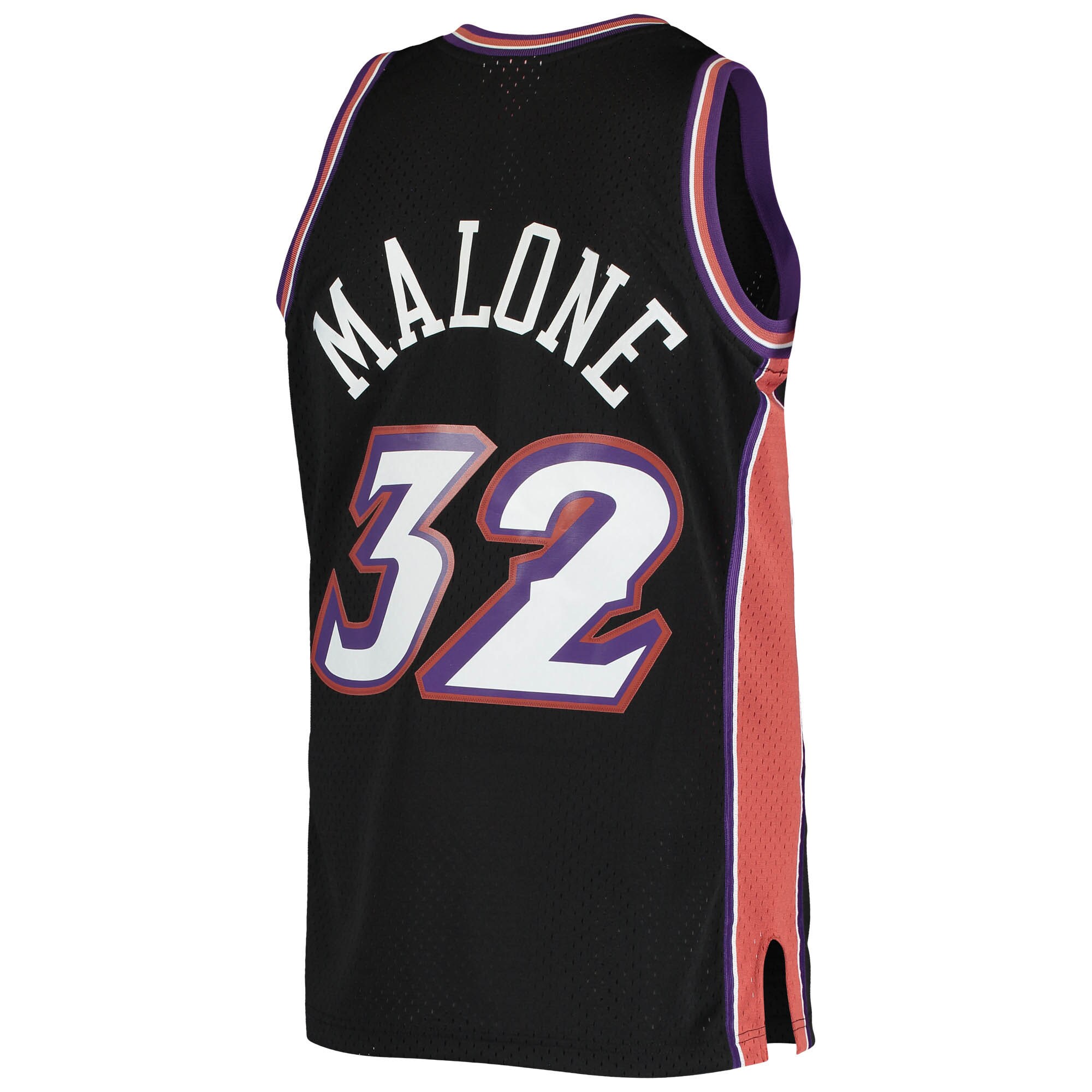 Karl Malone Utah Jazz Mitchell & Ness 2001\/02 Hardwood Classics Swingman Jersey - Black