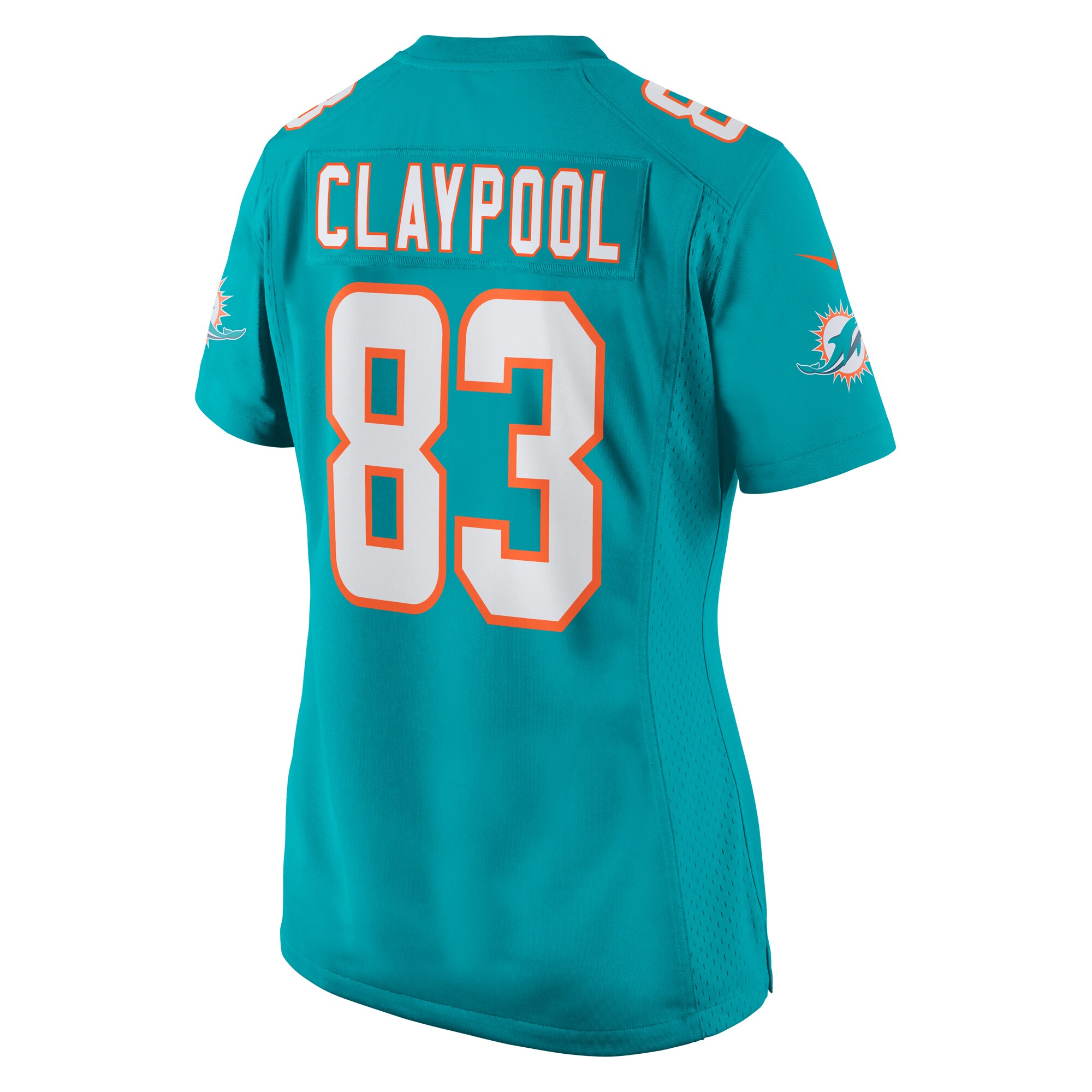 Chase Claypool Miami Dolphins  Women's  Game Jersey -  Aqua