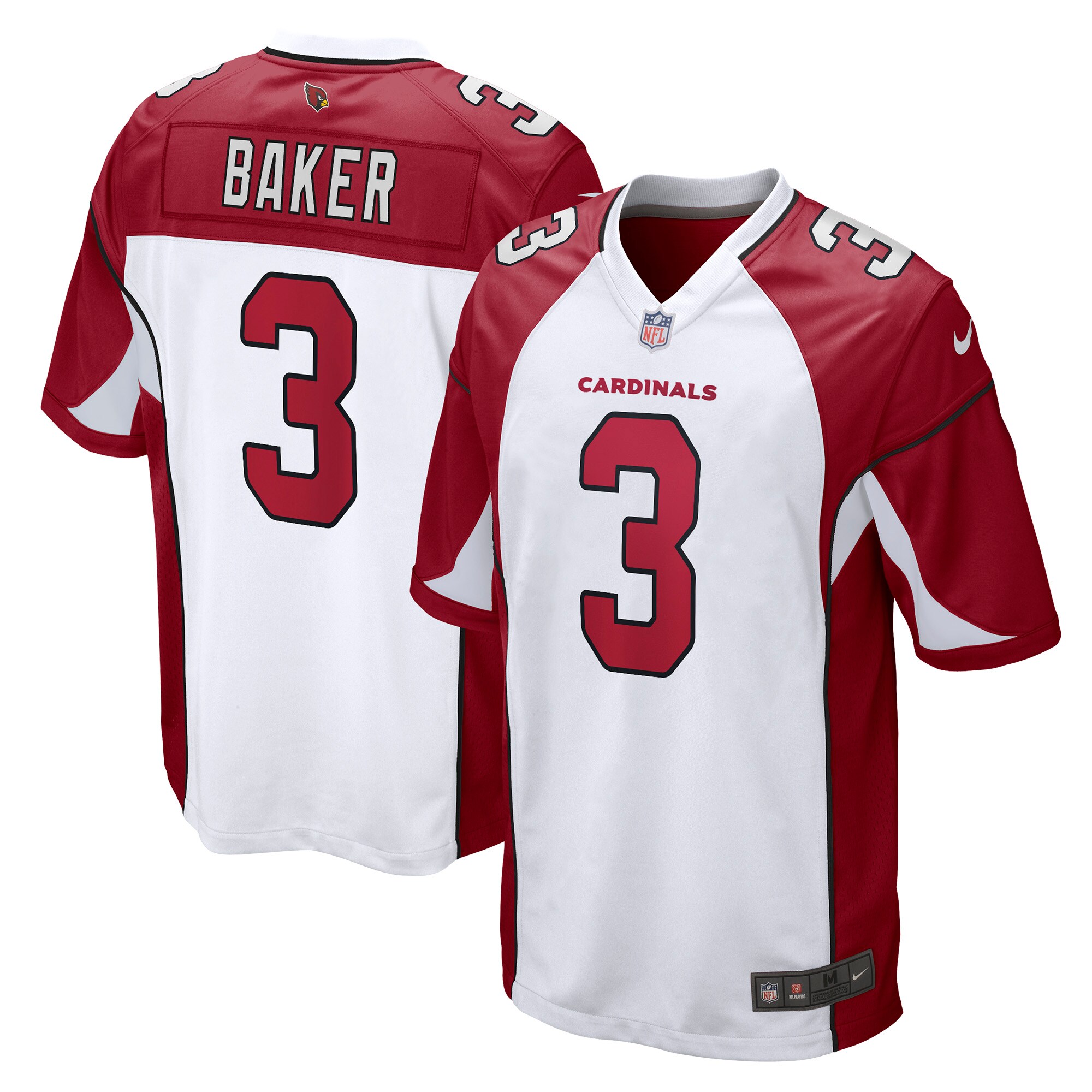 Budda Baker Arizona Cardinals  Game Jersey - White