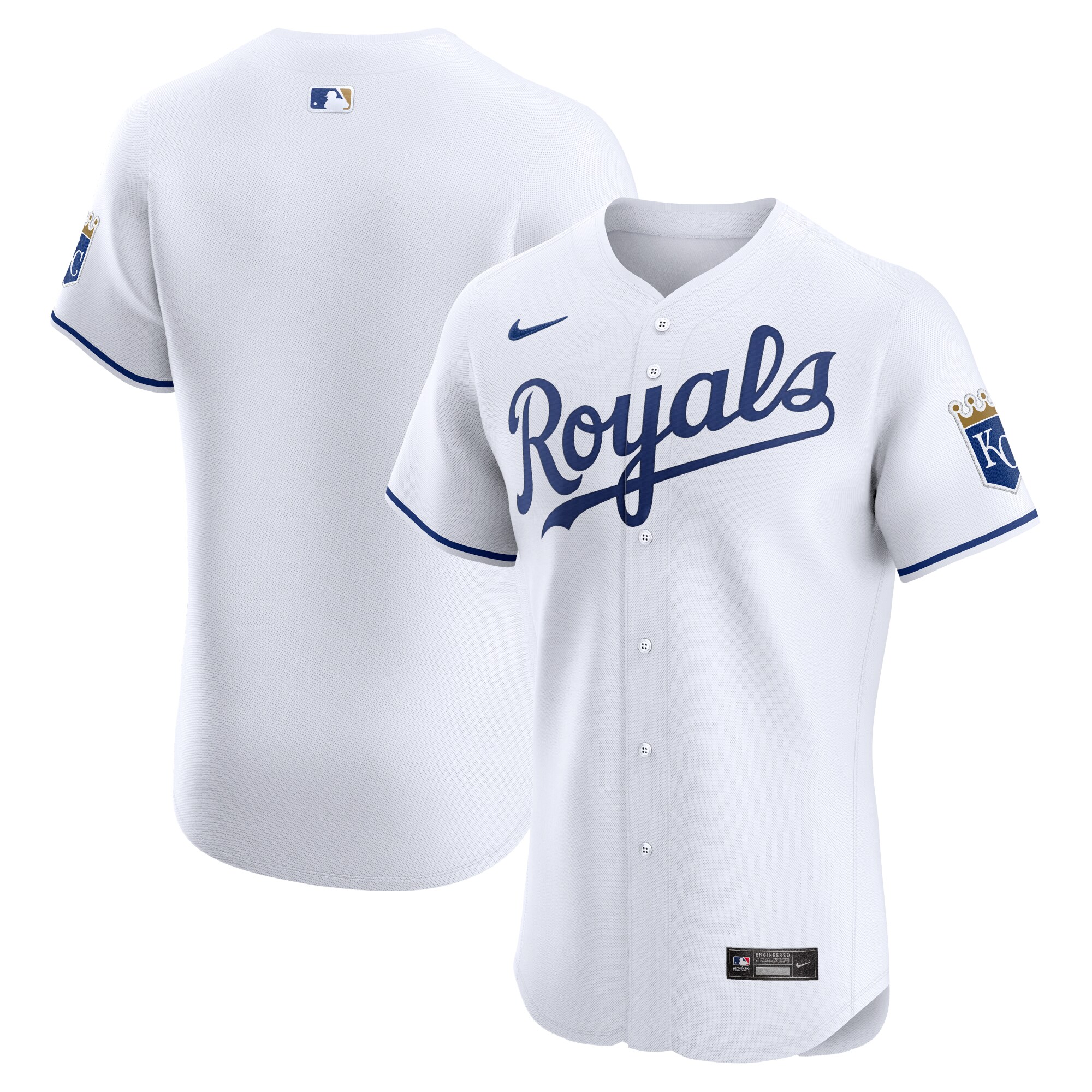 Kansas City Royals  Home Elite Jersey - White