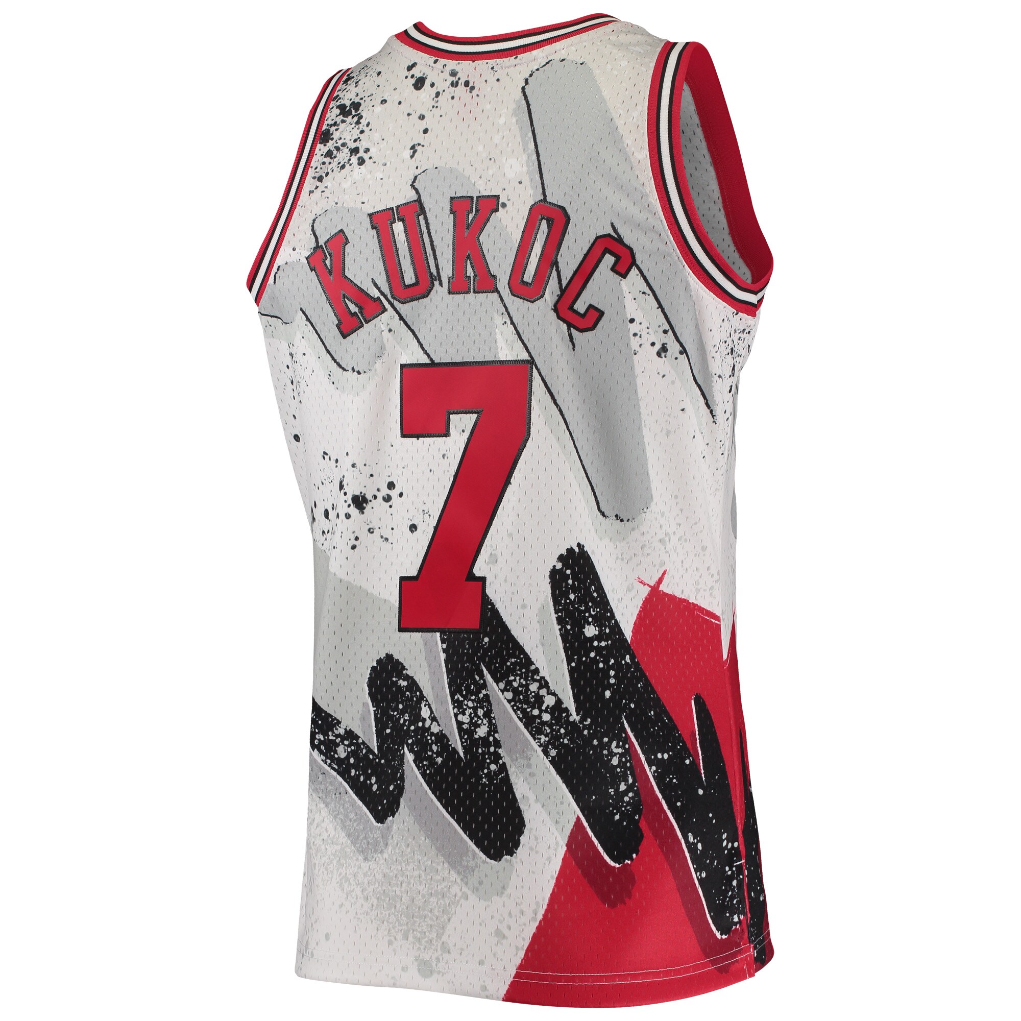 Toni Kukoc Chicago Bulls Mitchell & Ness Hardwood Classics 1995\/96 Hyper Hoops Swingman Jersey - White