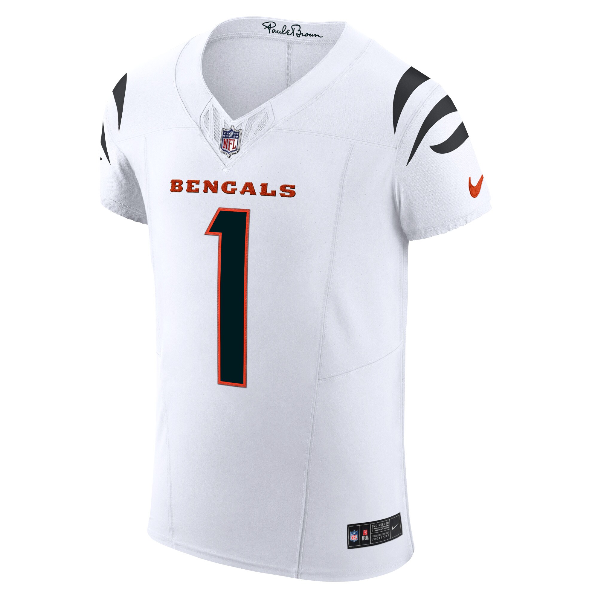 Ja'Marr Chase Cincinnati Bengals   Vapor F.U.S.E. Elite Jersey - White
