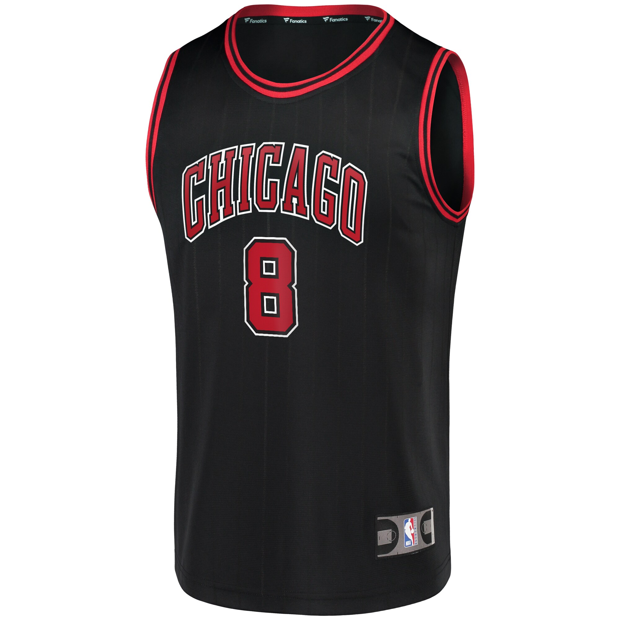 Zach LaVine Chicago Bulls Fanatics Fast Break Team Replica Jersey Black - Statement Edition