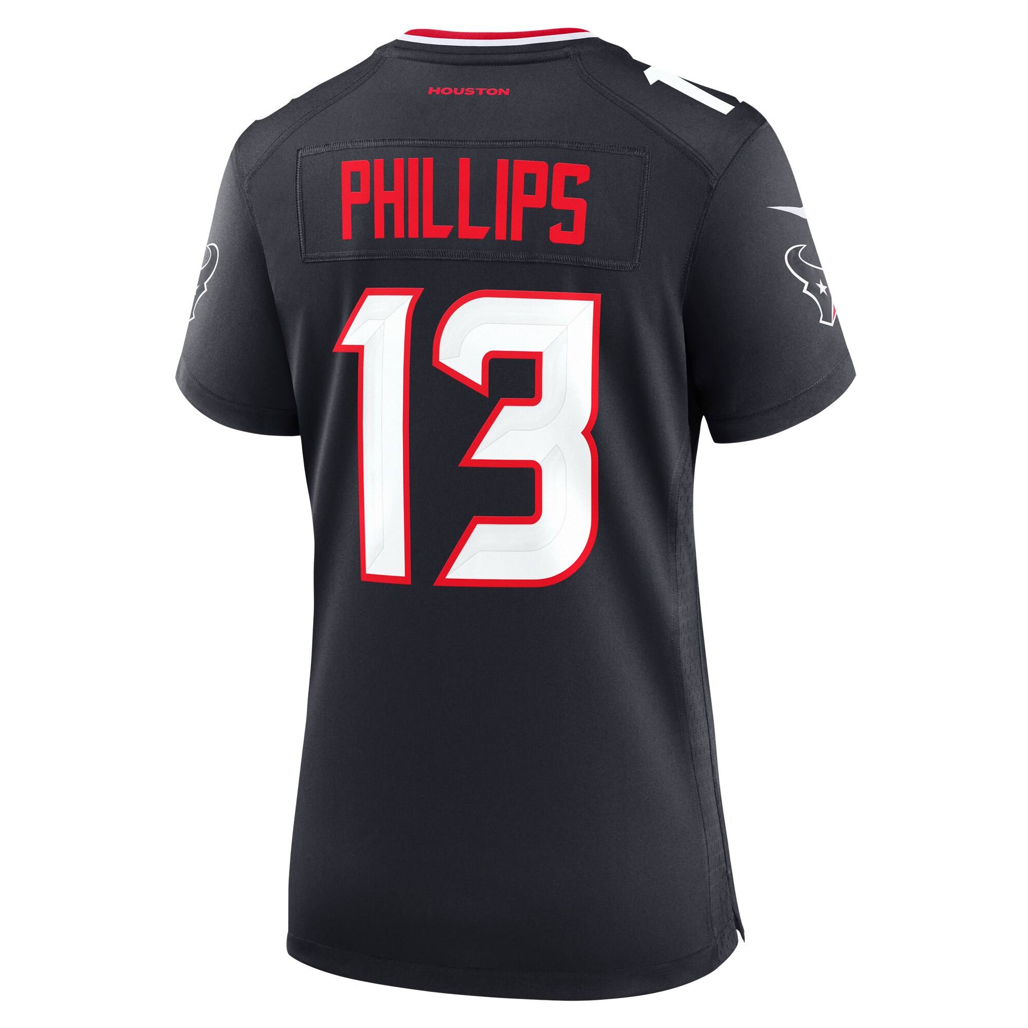 DelShawn Phillips Houston Texans  Women's Team Game Jersey -  Navy