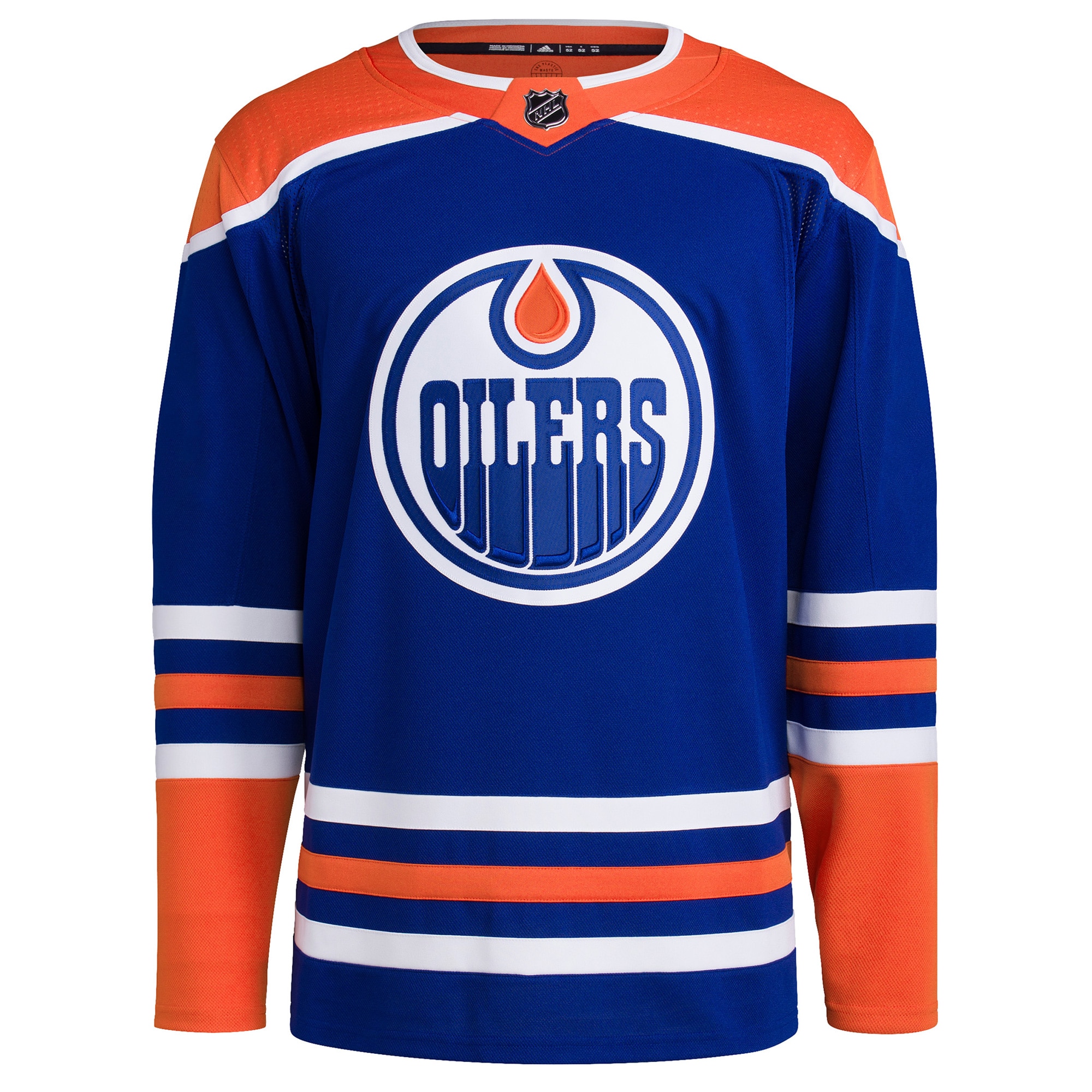 Edmonton Oilers adidas Home Primegreen Authentic Blank Jersey - Royal