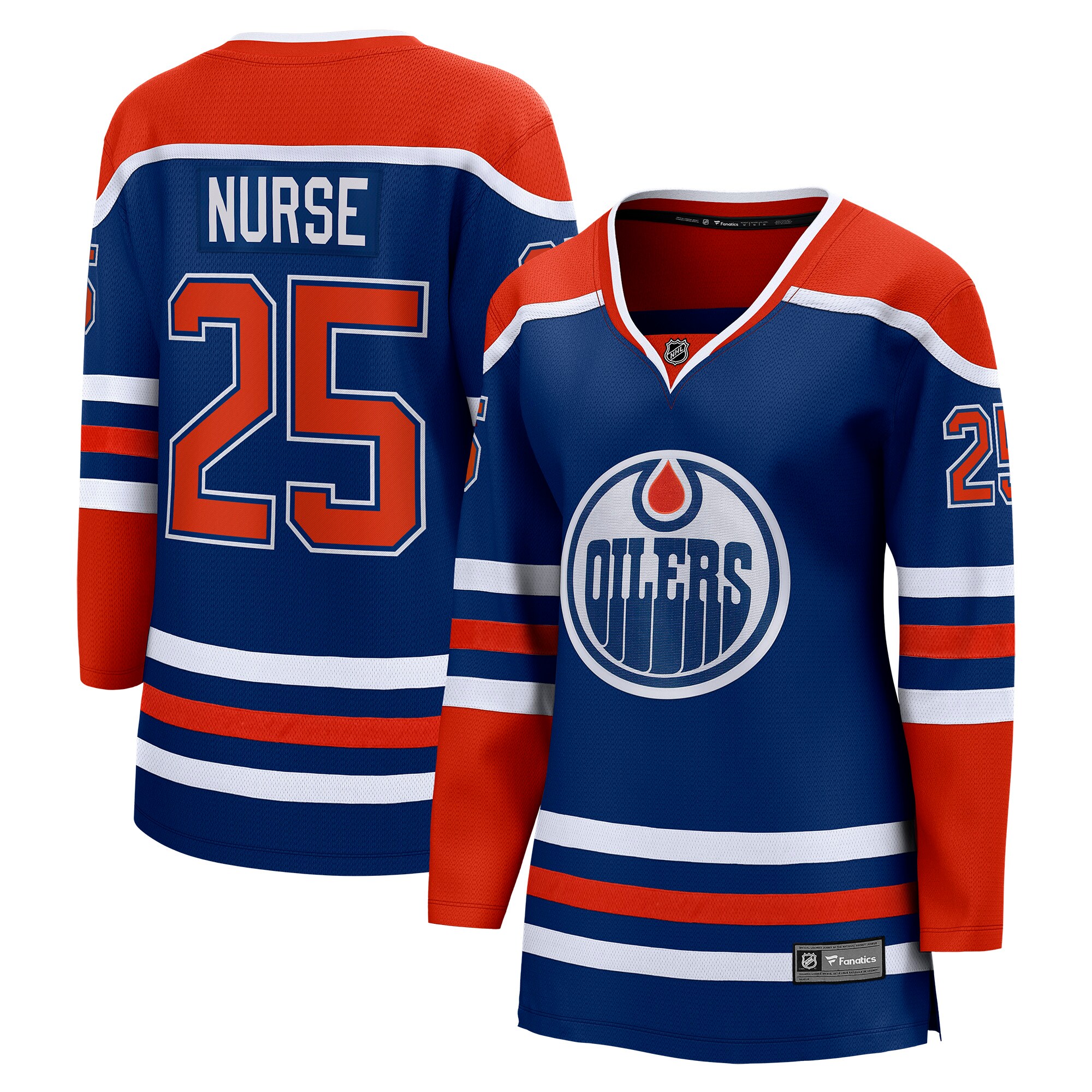 Darnell Nurse Edmonton Oilers Fanatics Women's Home Breakaway Player Jersey - Royal
