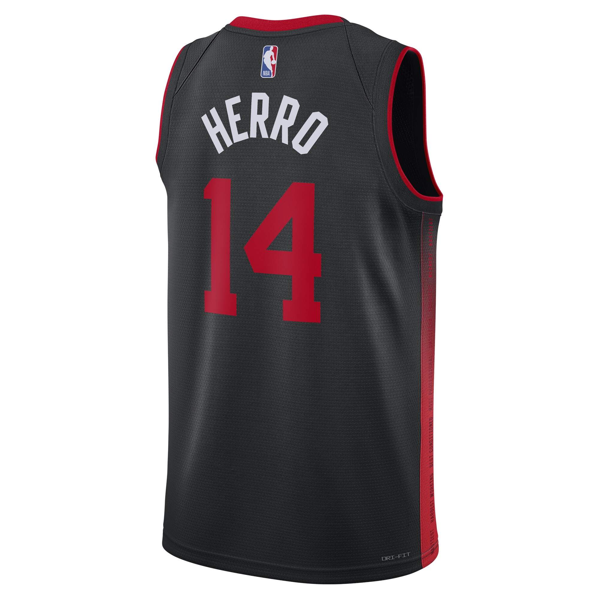 Tyler Herro Miami Heat  Unisex 2023\/24 Swingman Jersey - Black - City Edition