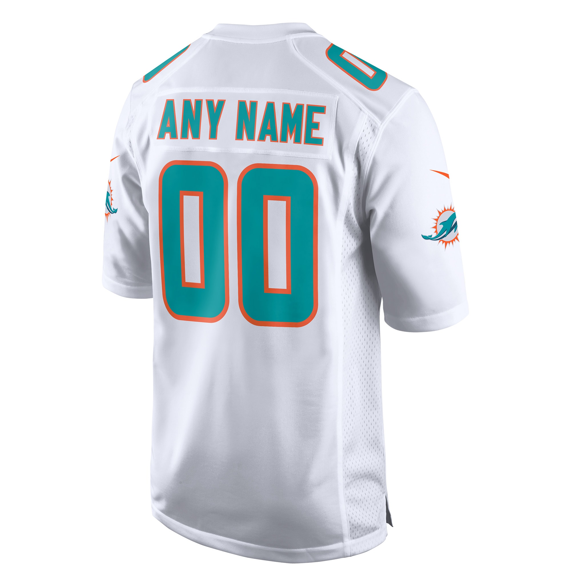 Miami Dolphins  Custom Game Jersey - White