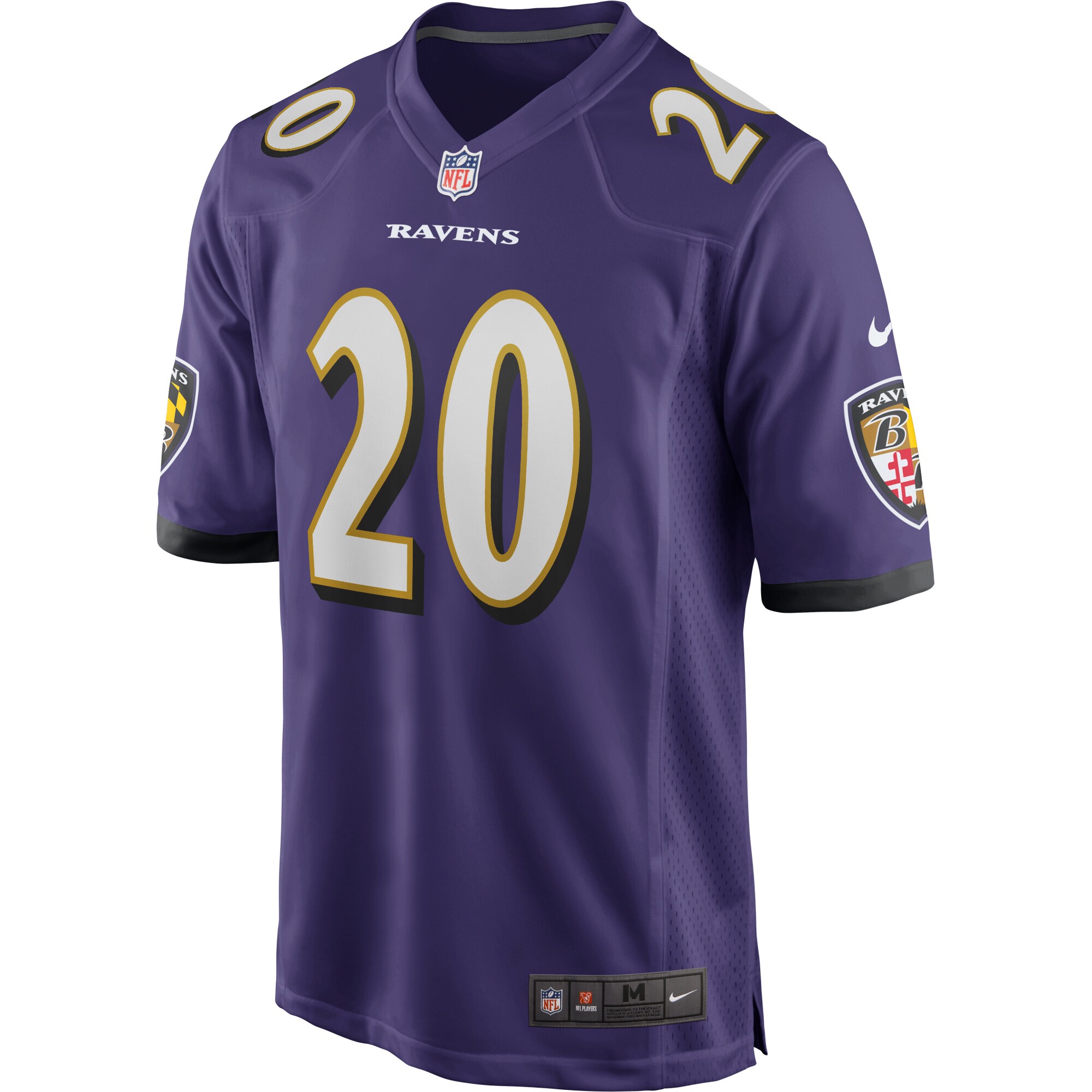 Ed Reed Baltimore Ravens  Game Retired Player Jersey - Purple