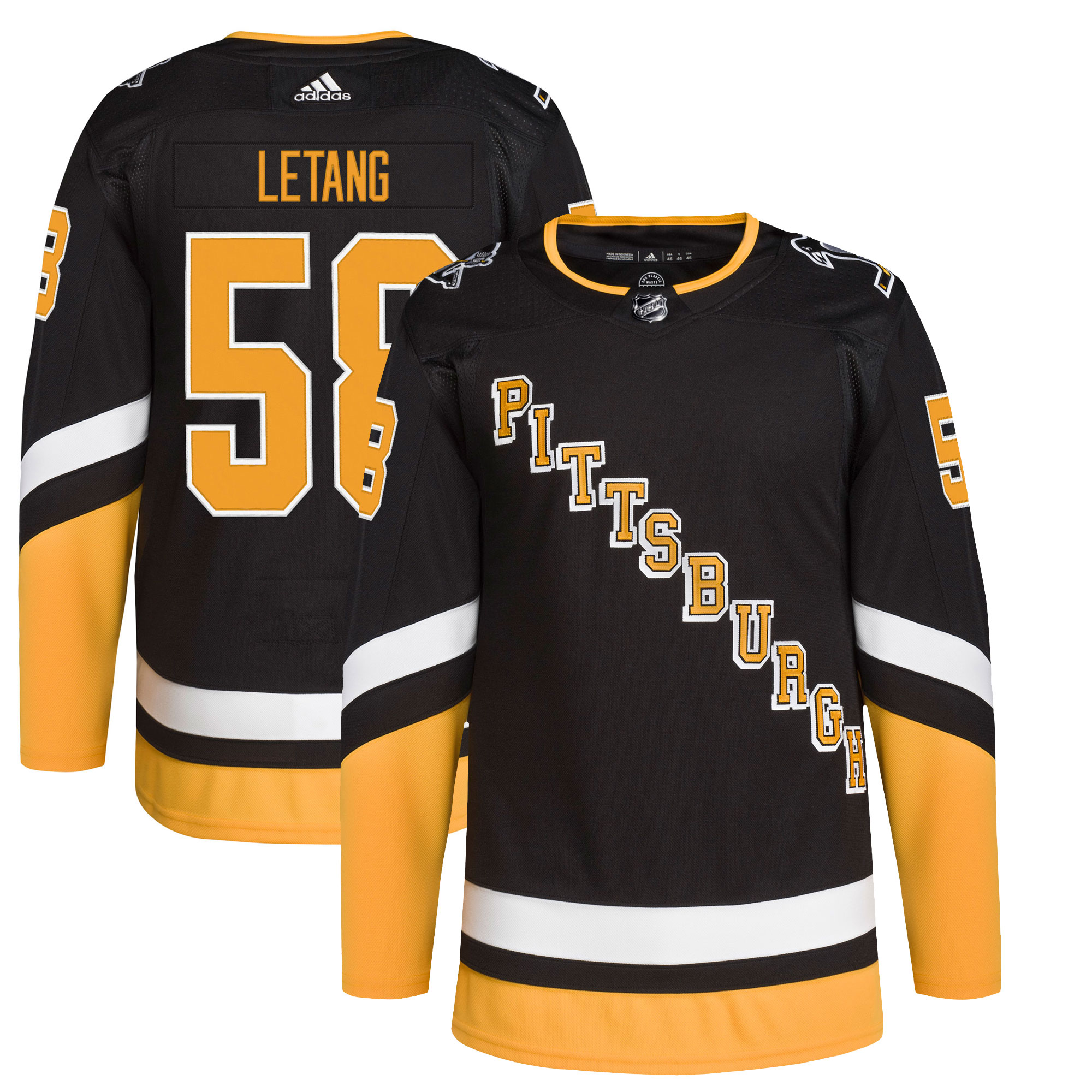 Kris Letang Pittsburgh Penguins adidas Alternate Primegreen Authentic Player Jersey - Black