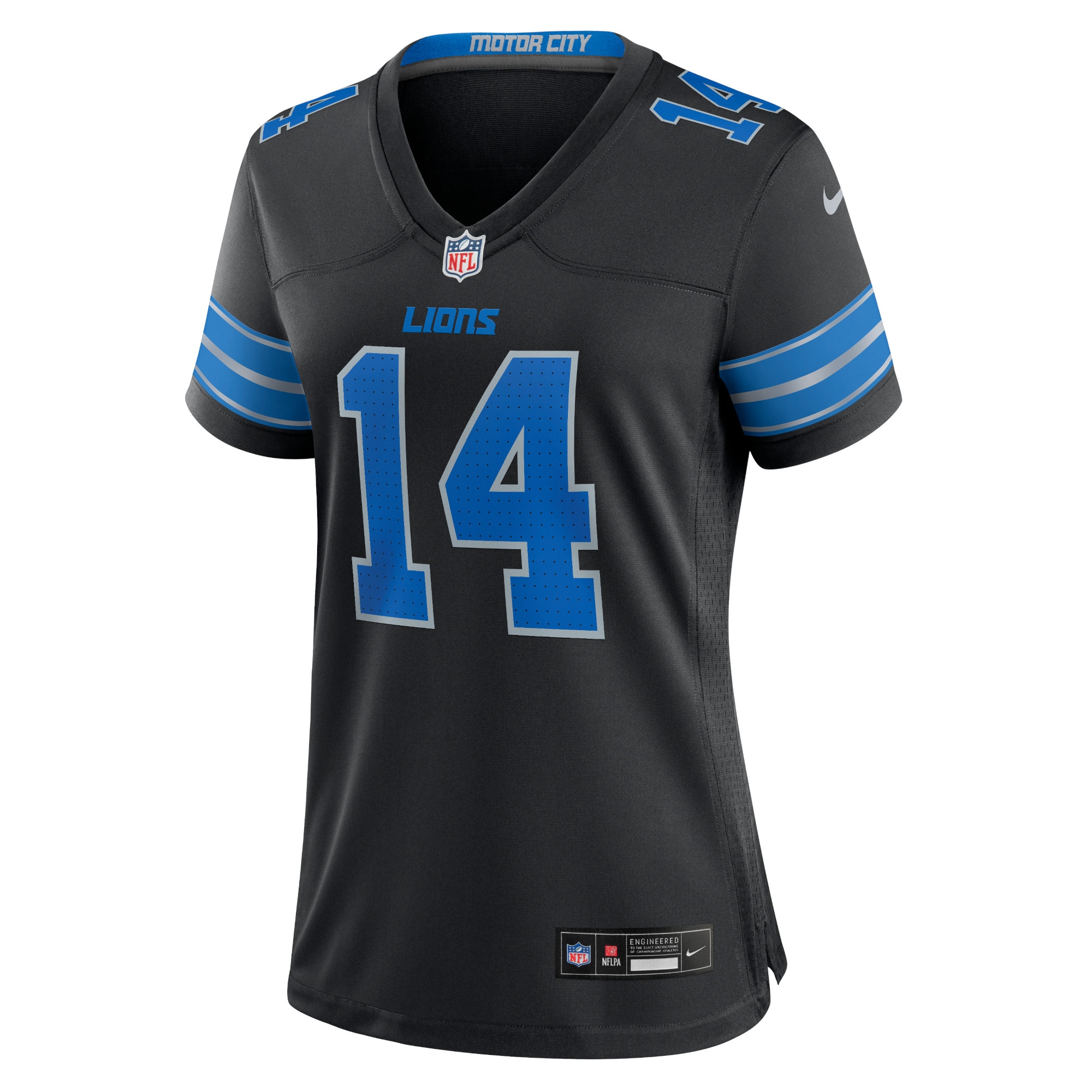 Amon-Ra St. Brown Detroit Lions  Women's 2nd Alternate Game Jersey - Black
