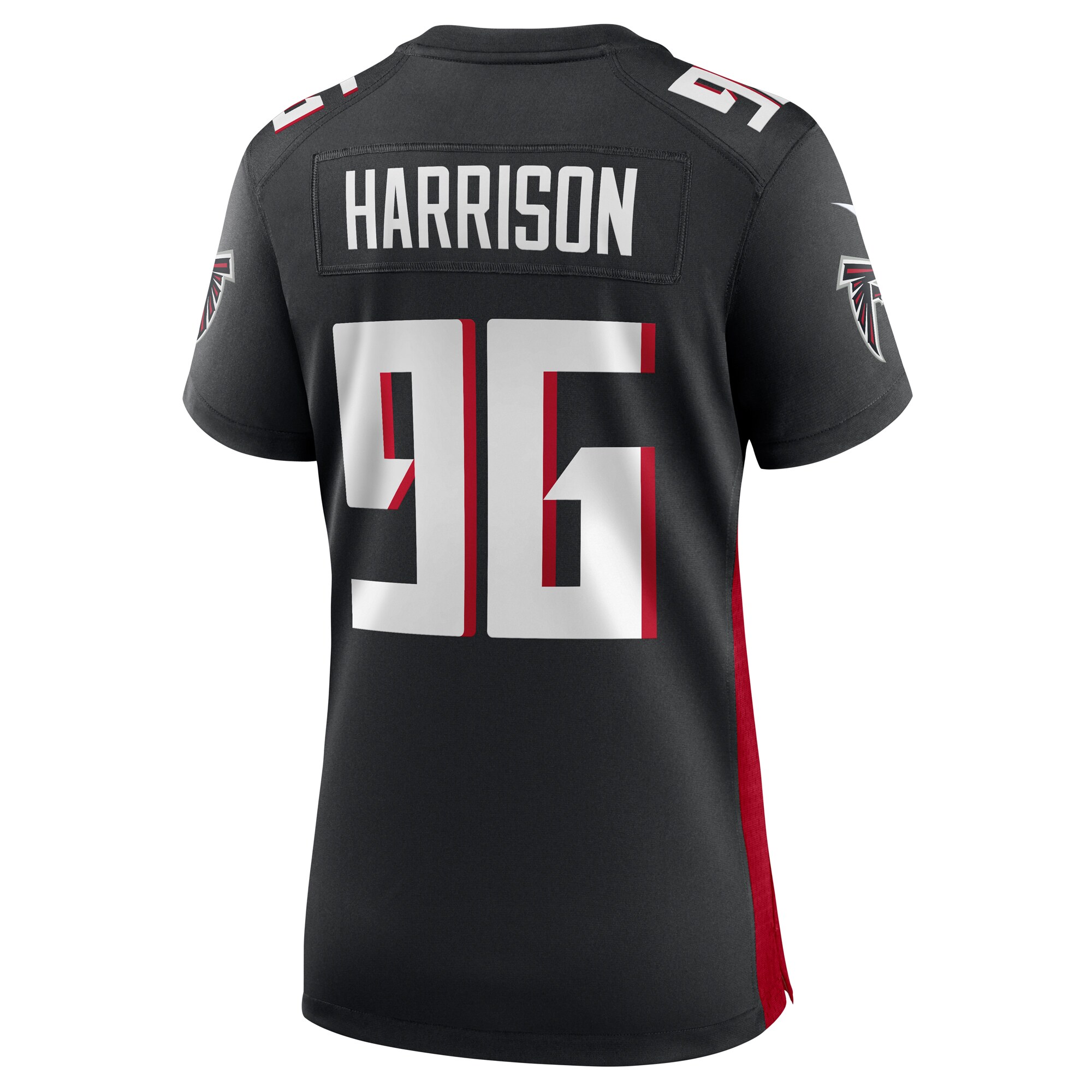 Zach Harrison Atlanta Falcons  Women's Team Game Jersey -  Black