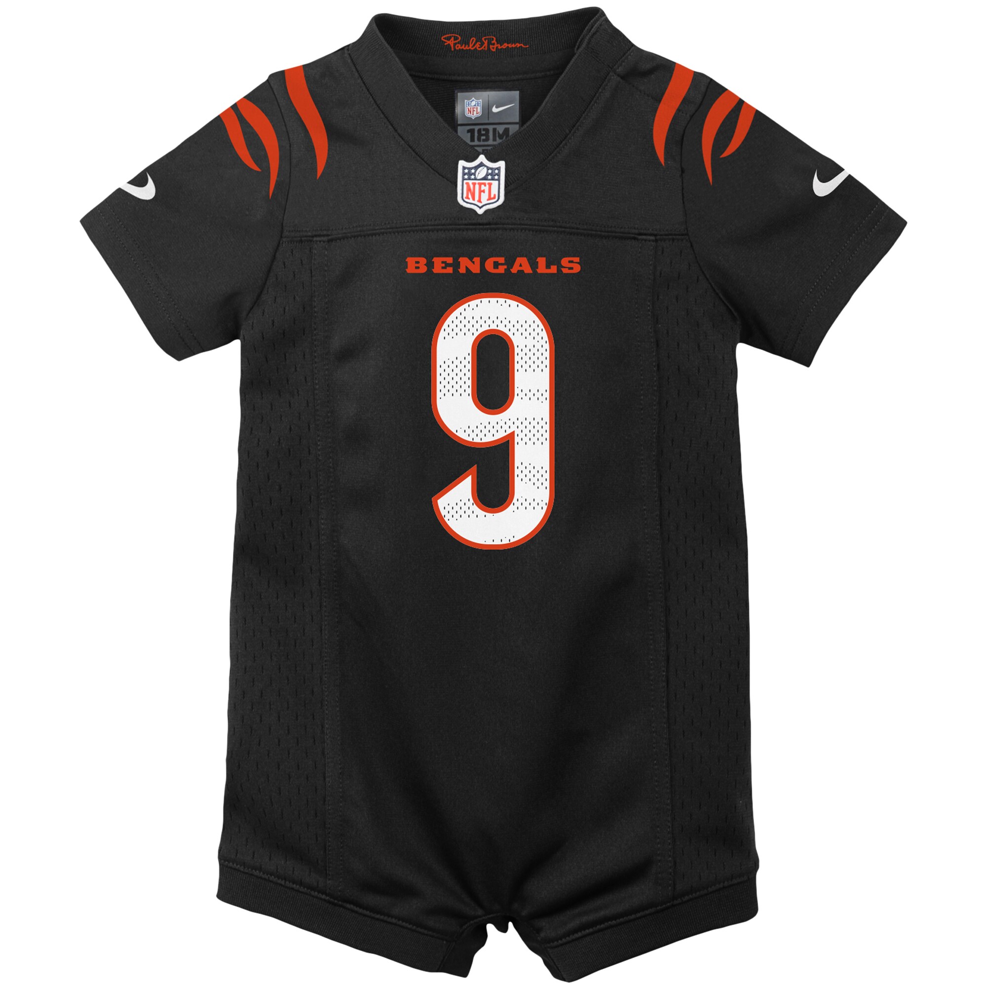 Joe Burrow Cincinnati Bengals  Newborn & Infant Game Romper Jersey - Black