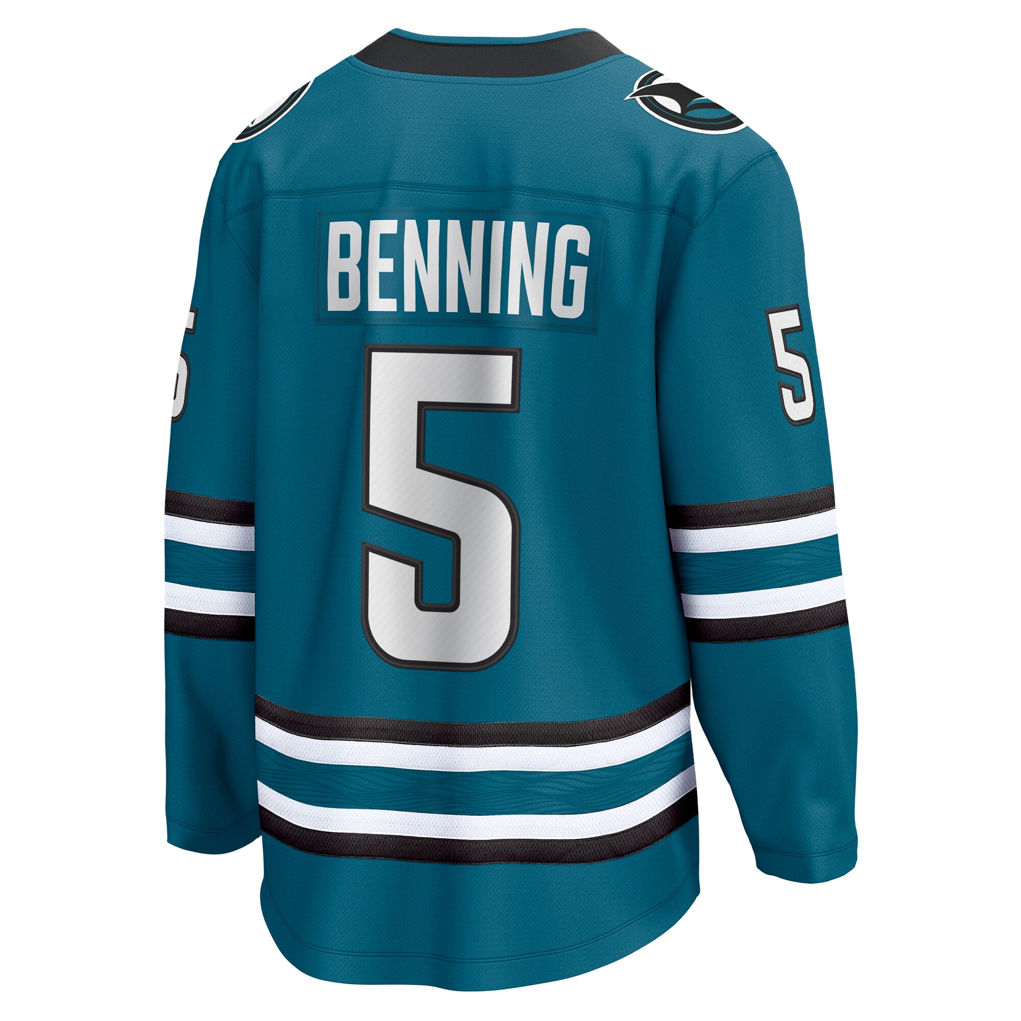 Matt Benning San Jose Sharks Fanatics Home Breakaway Jersey - Teal