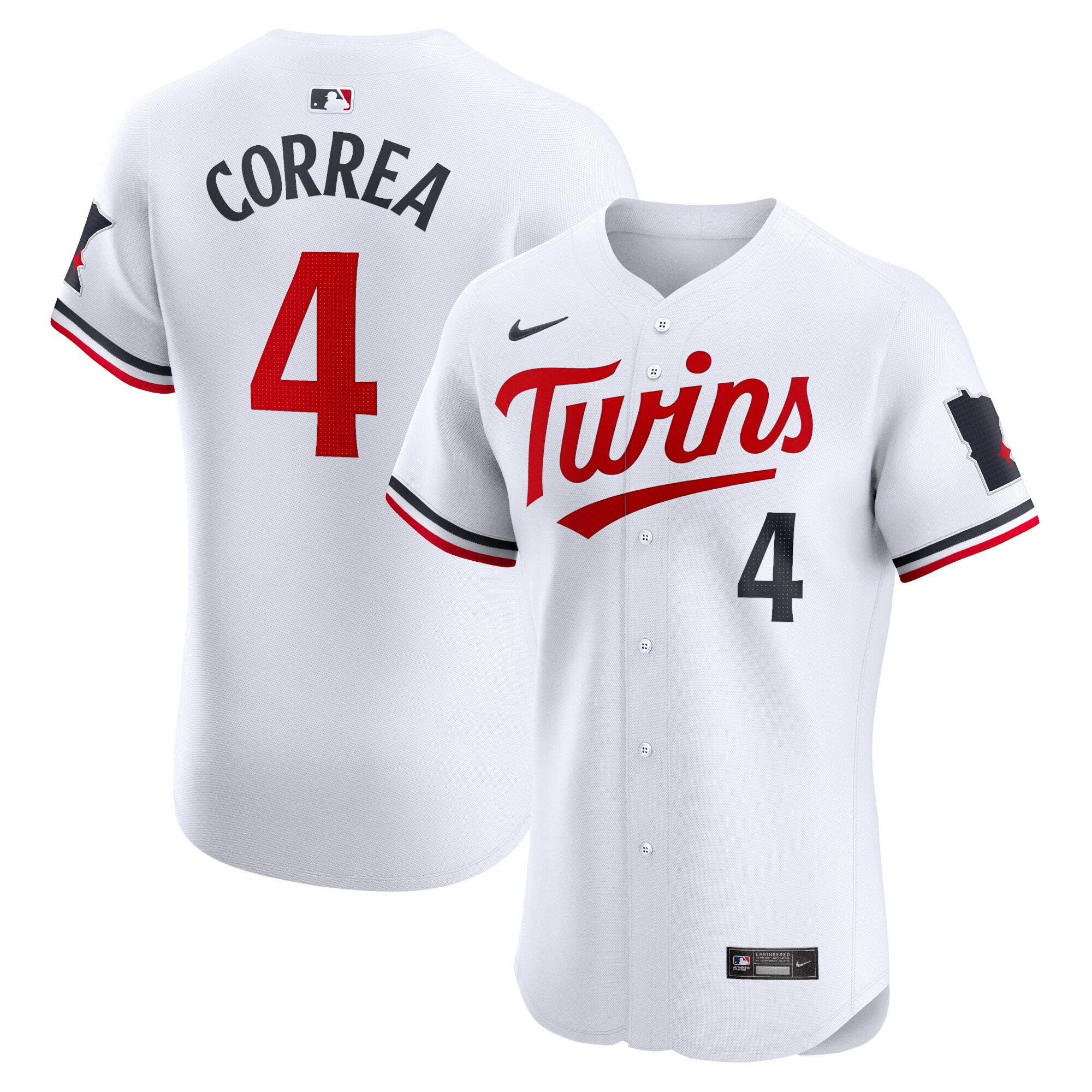 Carlos Correa Minnesota Twins  Home Elite Jersey - White