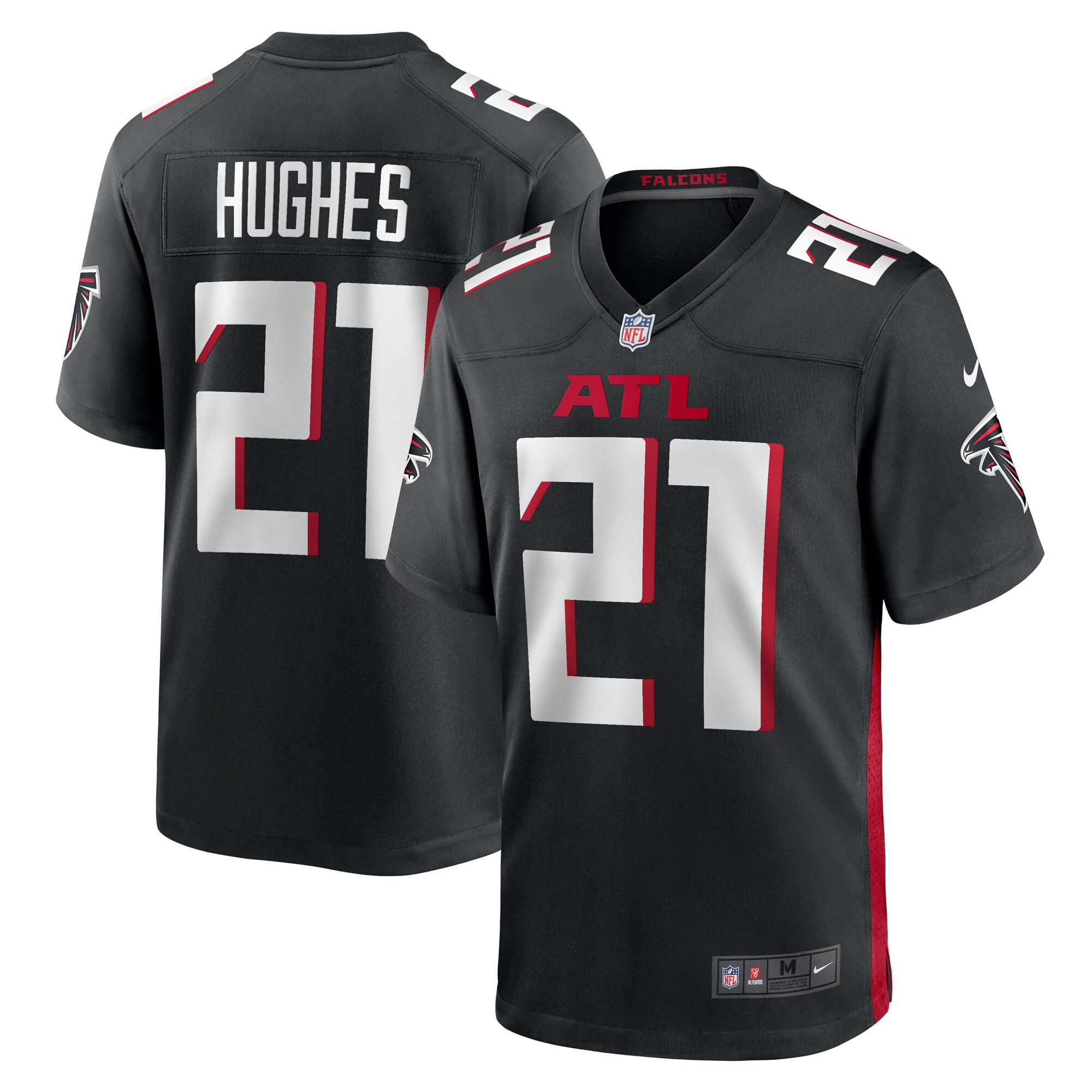 Mike Hughes Atlanta Falcons  Game Player Jersey - Black