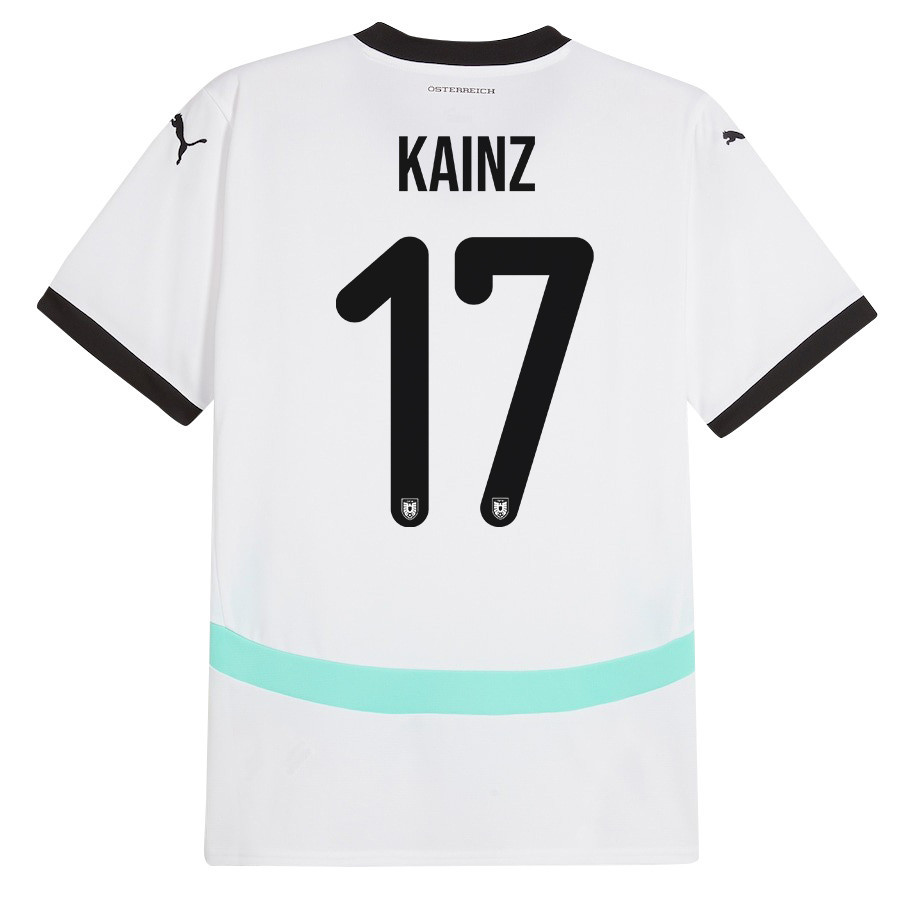 Florian Kainz 17 Austria National Team 2024/25 Away Men Jersey - White