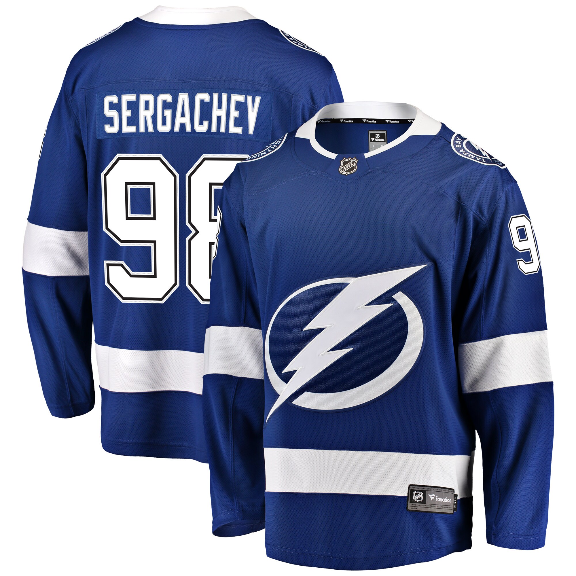 Mikhail Sergachev Tampa Bay Lightning Fanatics Home Breakaway Player Jersey - Blue