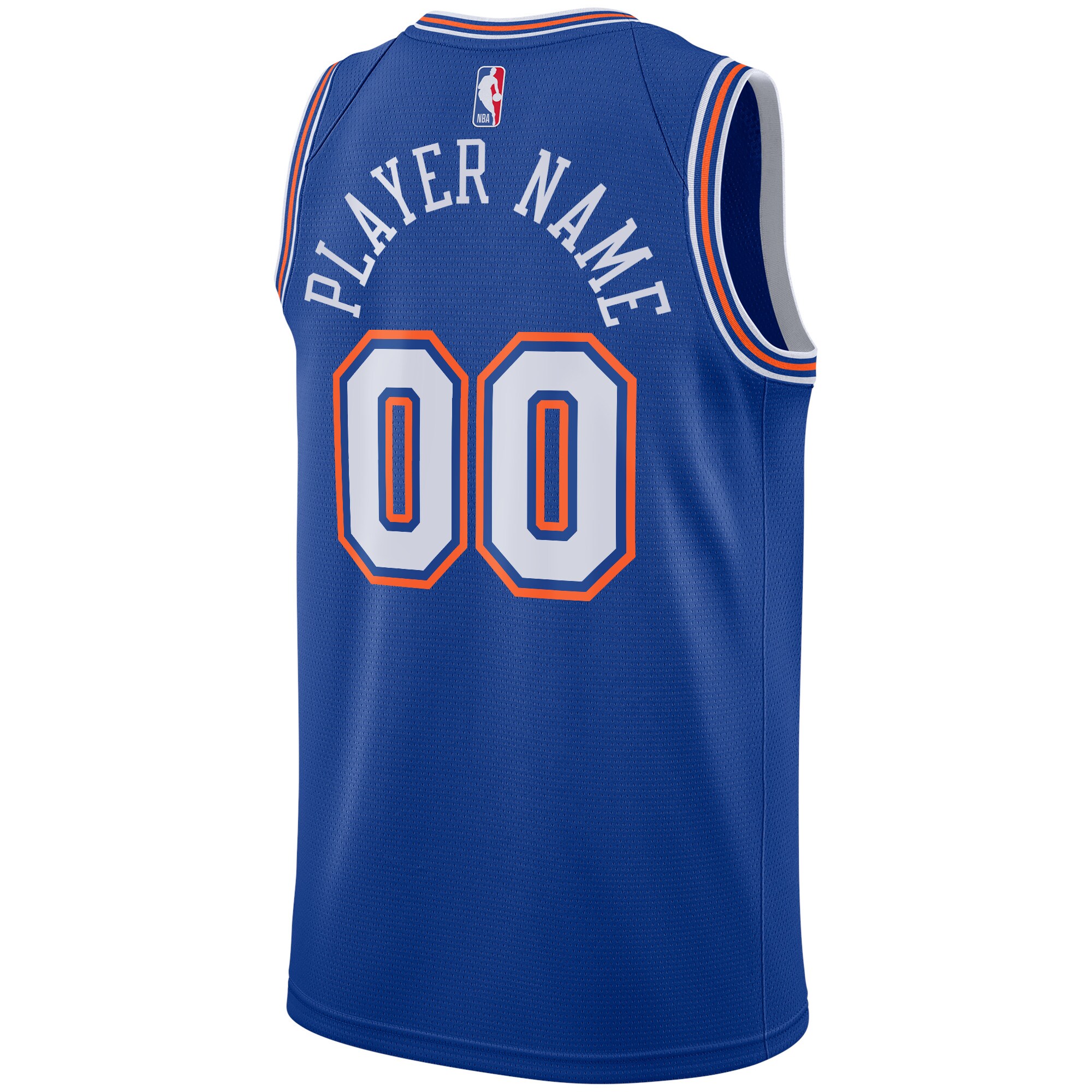 New York Knicks Jordan Brand Swingman Custom Jersey - Statement Edition - Blue