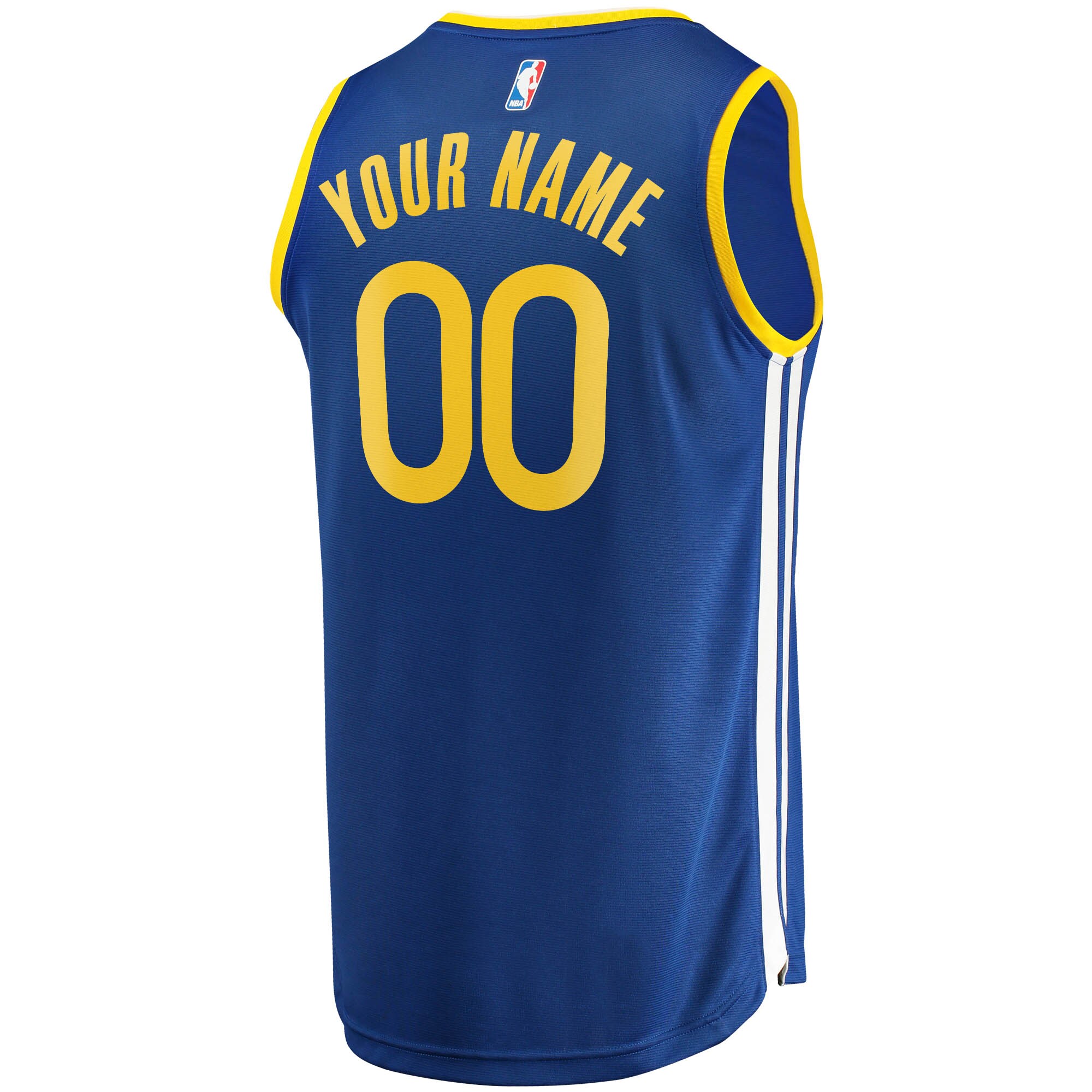 Golden State Warriors Fanatics Fast Break Custom Replica Jersey Royal - Icon Edition