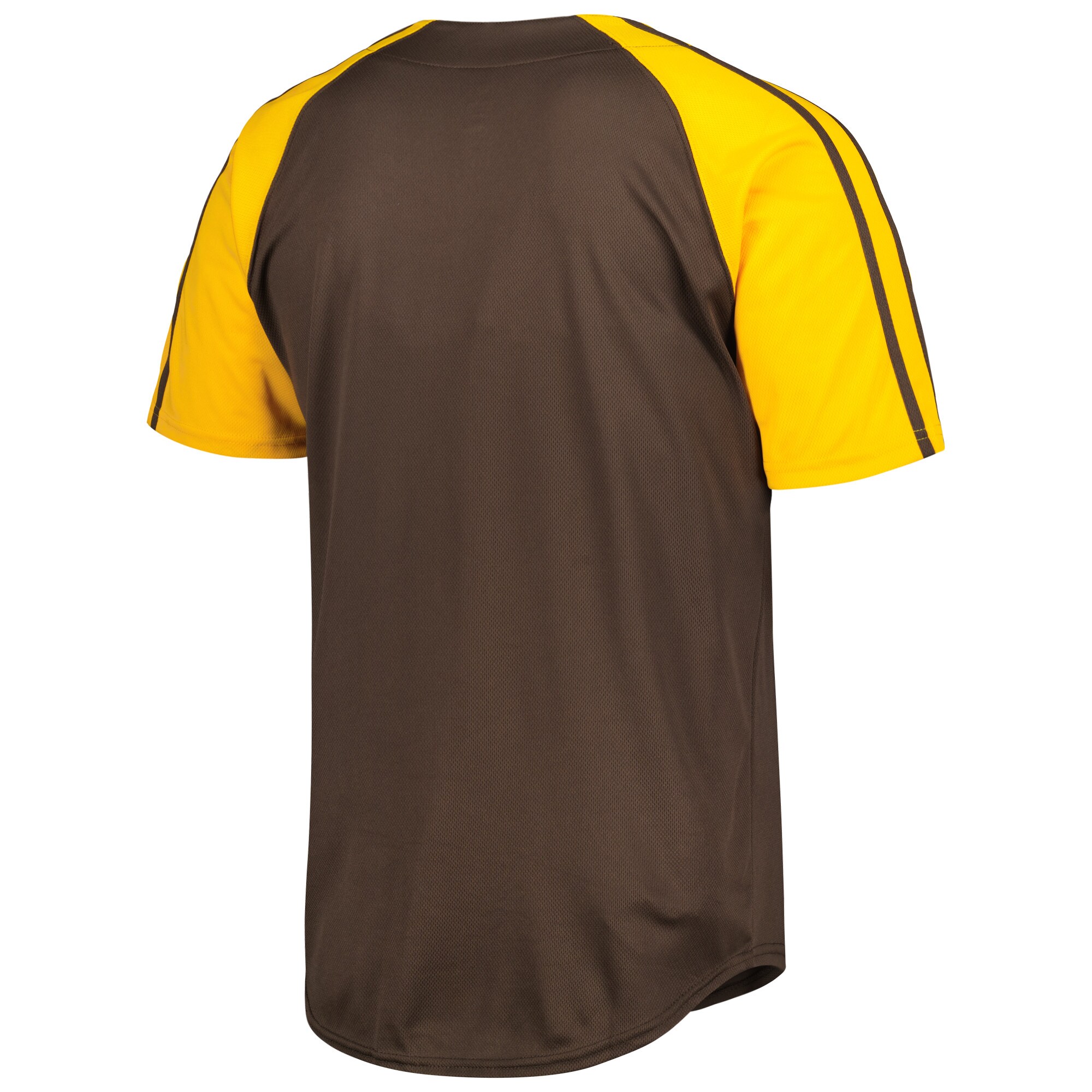San Diego Padres Stitches Button-Down Raglan Fashion Jersey - Brown