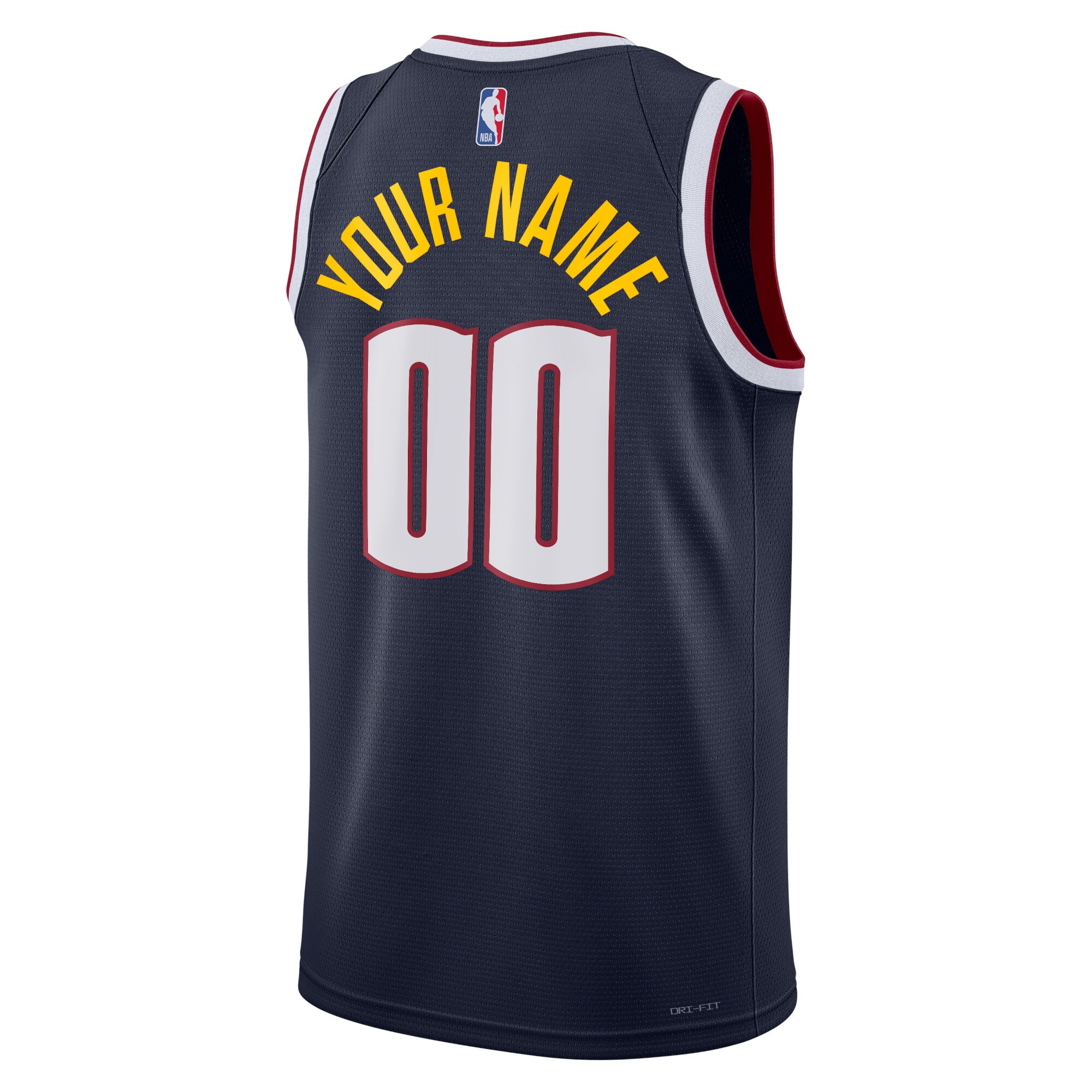 Denver Nuggets  Unisex Swingman Custom Jersey Navy - Icon Edition