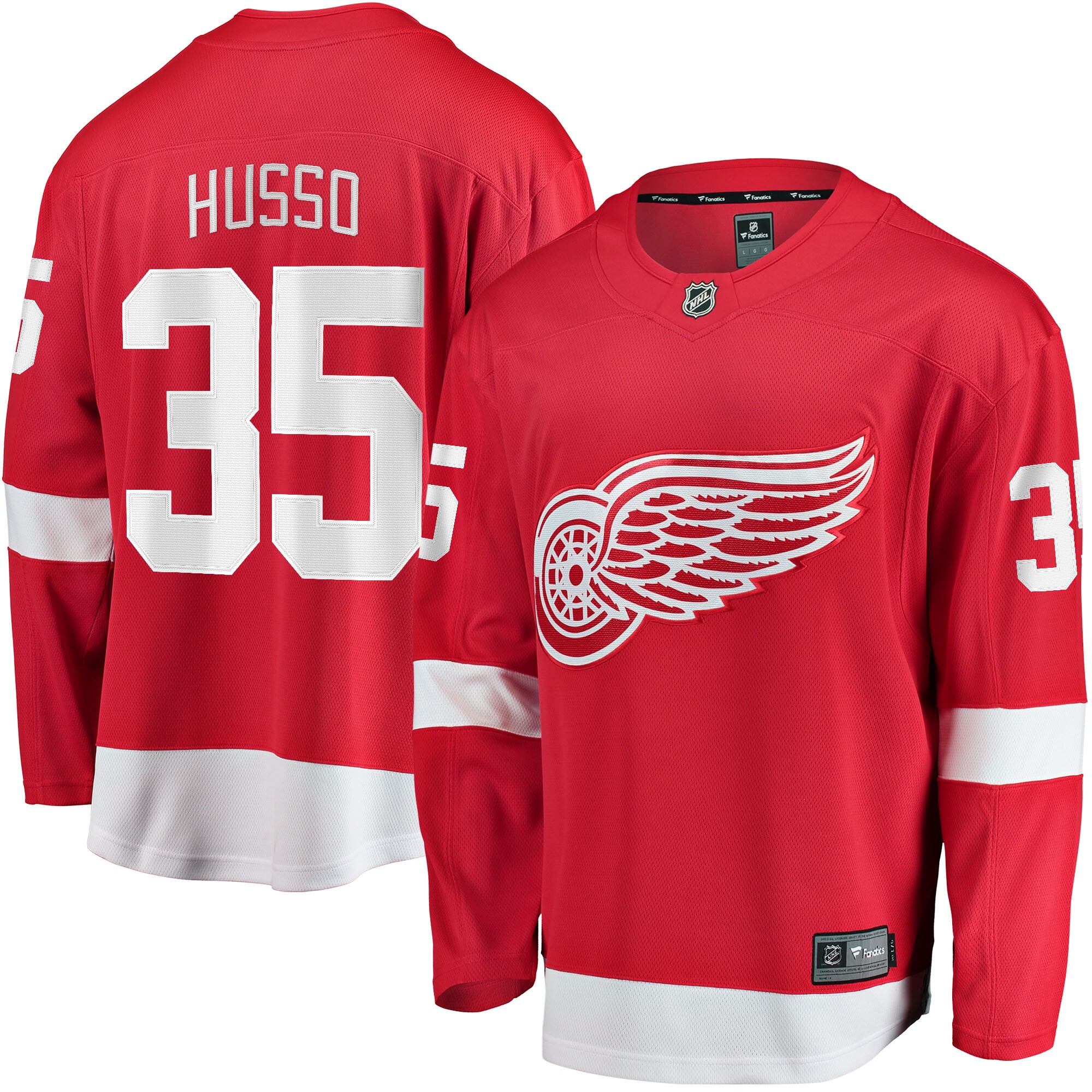 Ville Husso Detroit Red Wings Fanatics Home Breakaway Player Jersey - Red