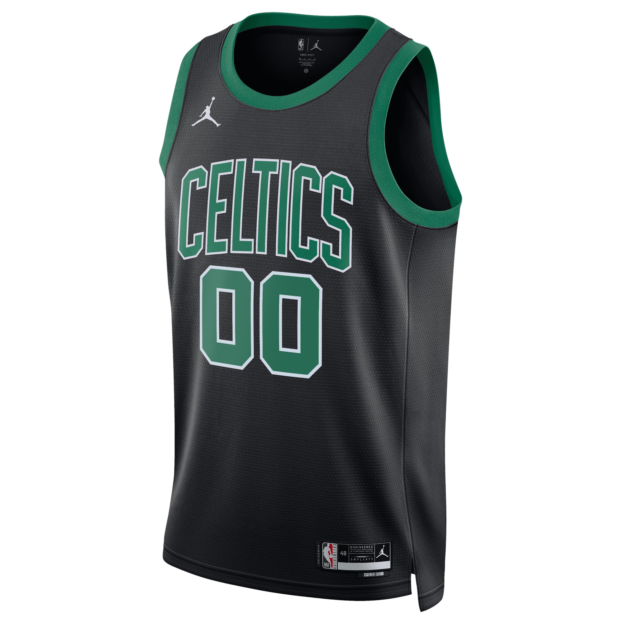Boston Celtics Jordan Brand Unisex 2022\/23 Swingman Custom Jersey - Statement Edition - Black