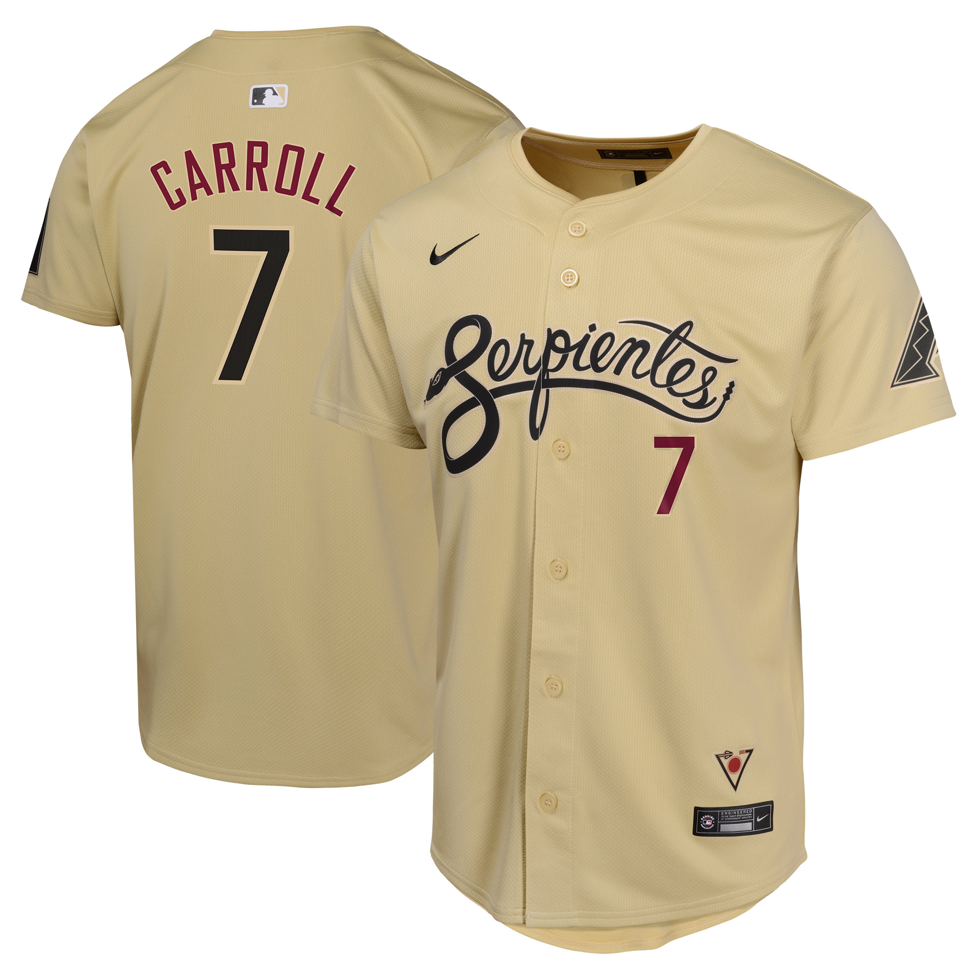 Corbin Carroll Arizona Diamondbacks  Youth City Connect Limited Player Jersey - Sand