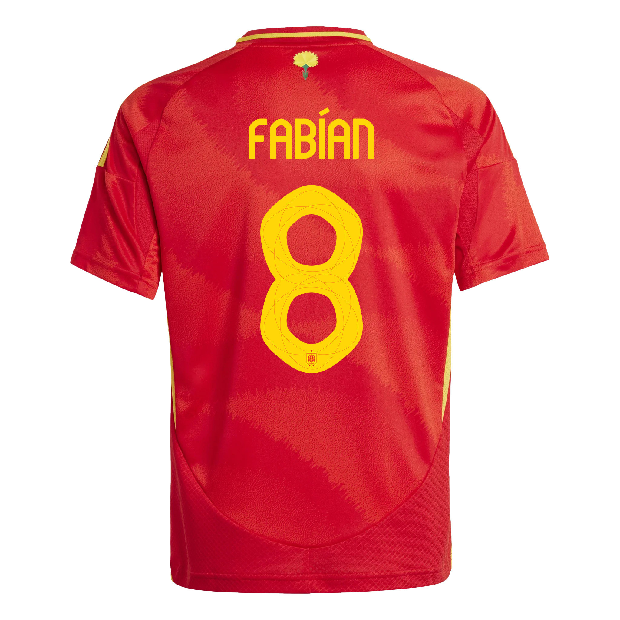 Fabián Ruiz 8 Spain National Team 2024 Home YOUTH Jersey - Red