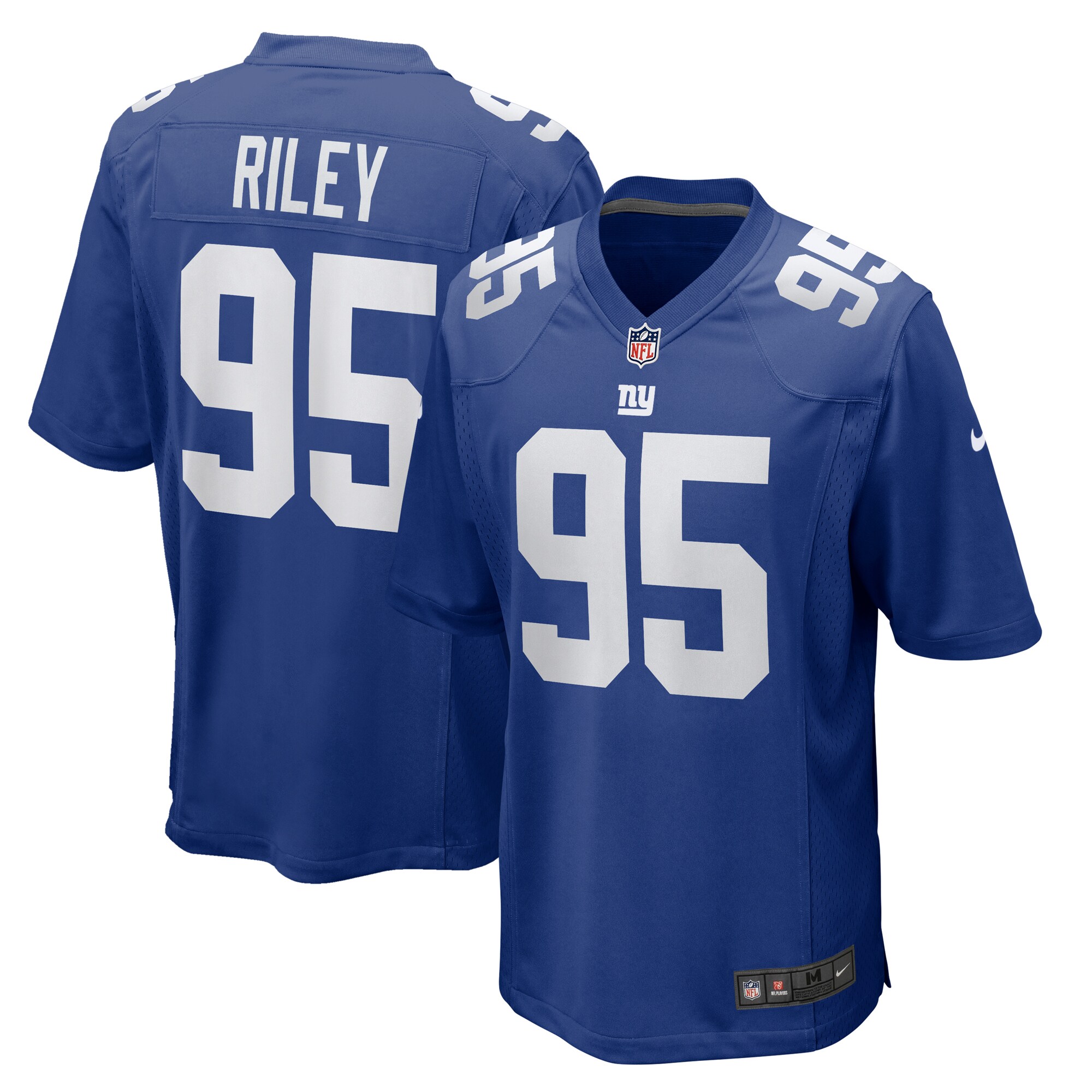 Jordon Riley New York Giants  Team Game Jersey -  Royal