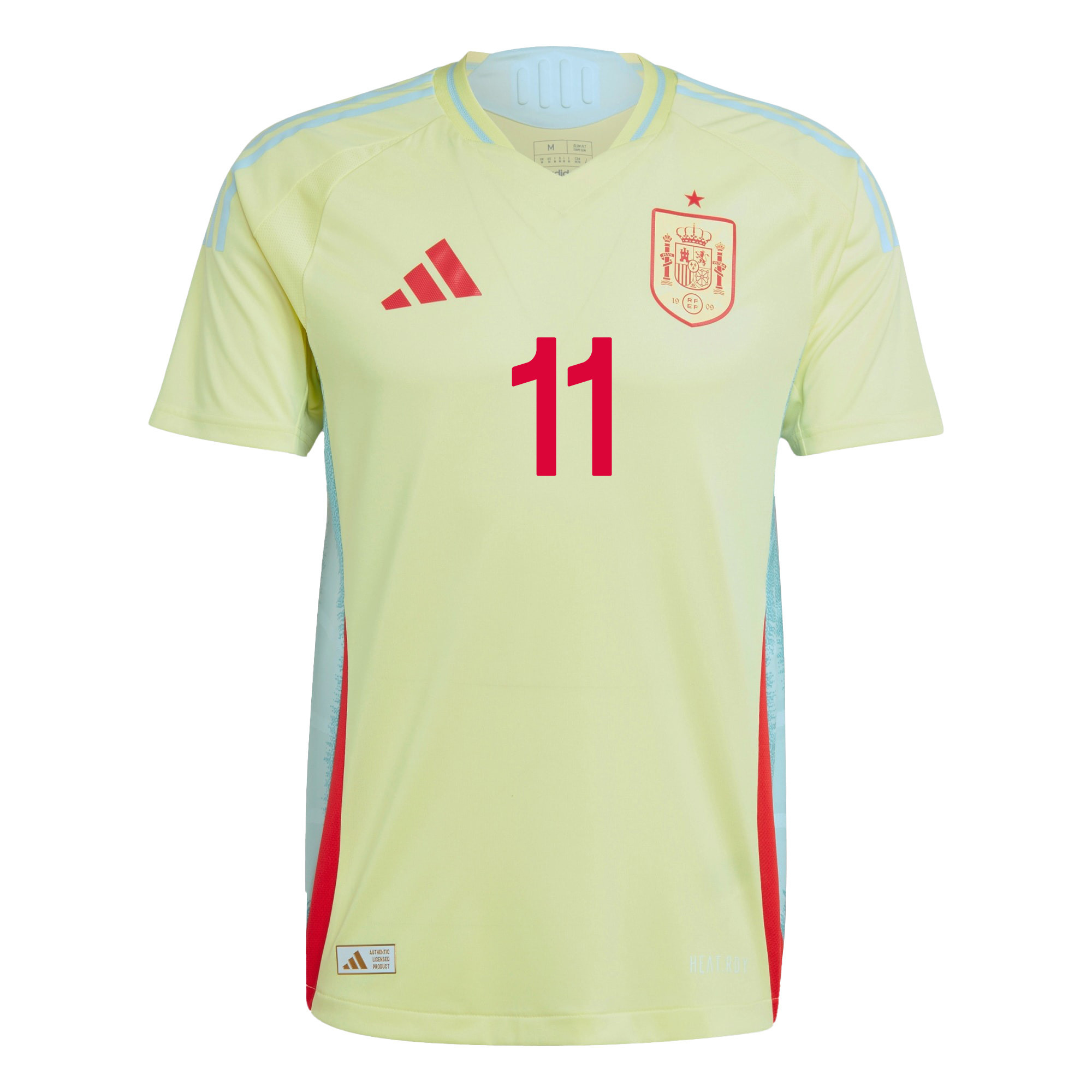 Ferran Torres 11 Spain National Team 2024 Away Men Jersey - Yellow