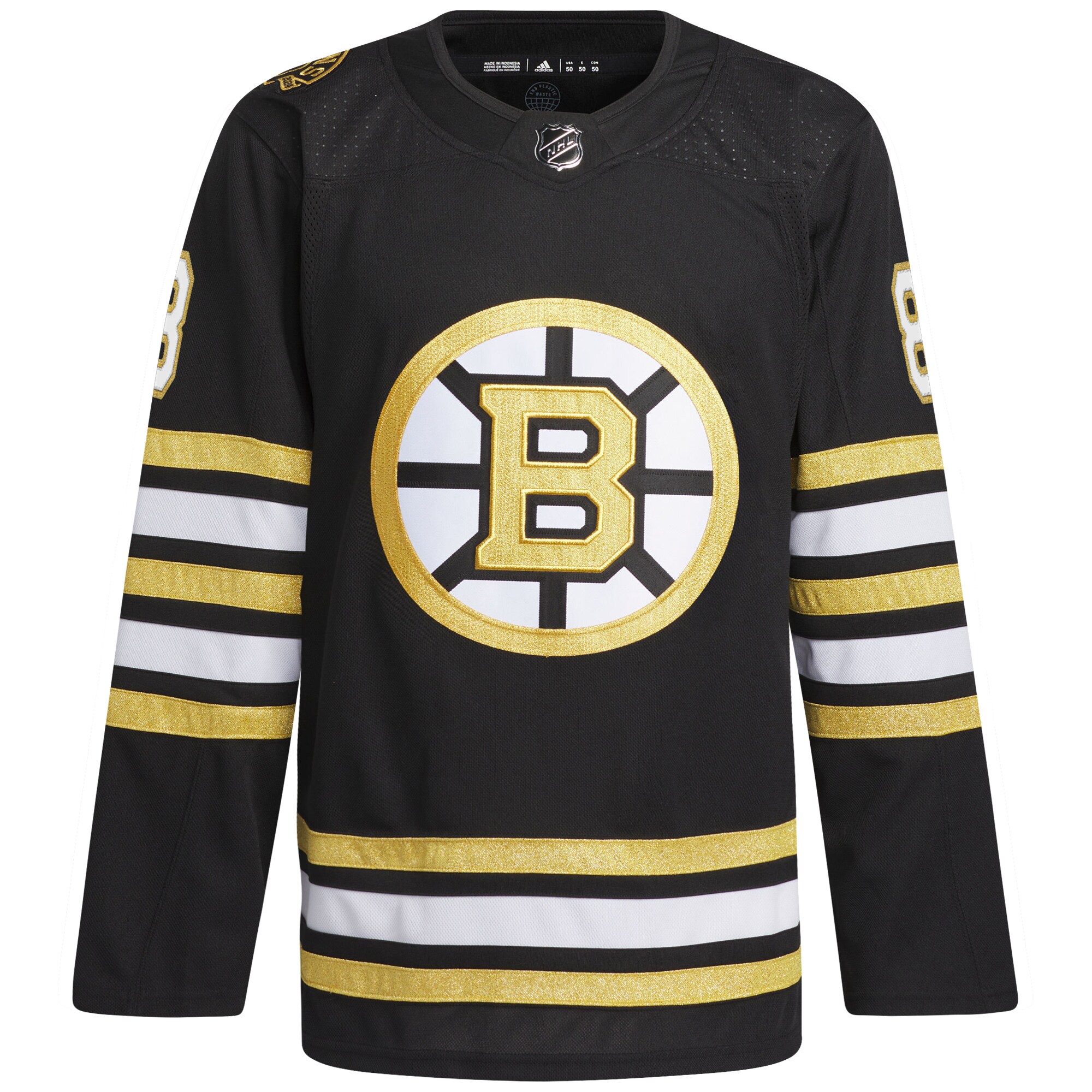 David Pastrnak Boston Bruins adidas  Primegreen 100th Anniversary Authentic Player Jersey - Black