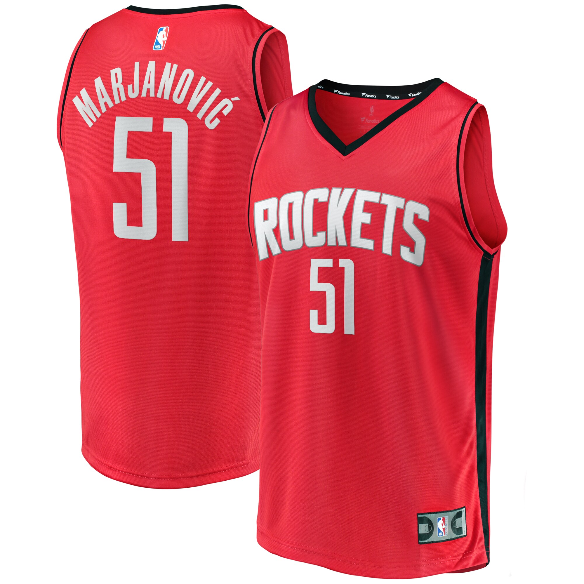 Boban Marjanovic Houston Rockets Fanatics Fast Break Player Jersey - Icon Edition - Red
