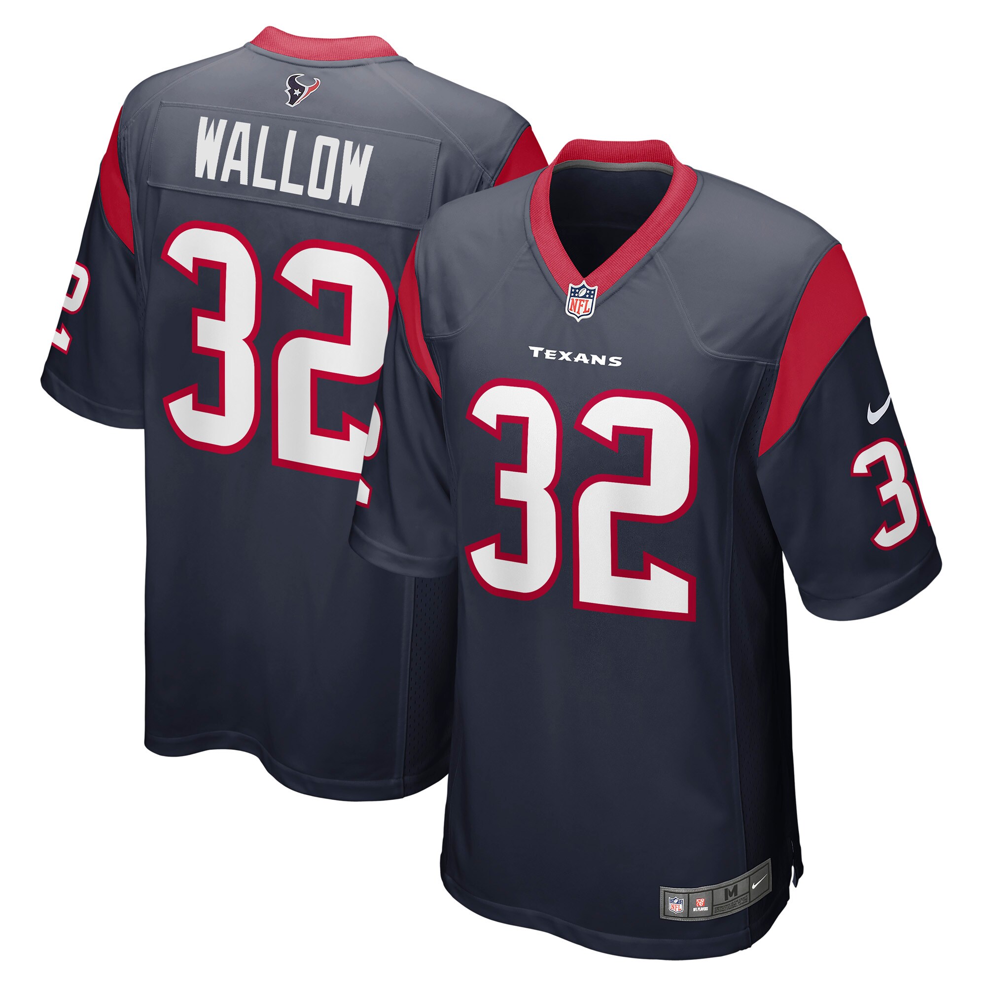 Garret Wallow Houston Texans  Game Jersey - Navy